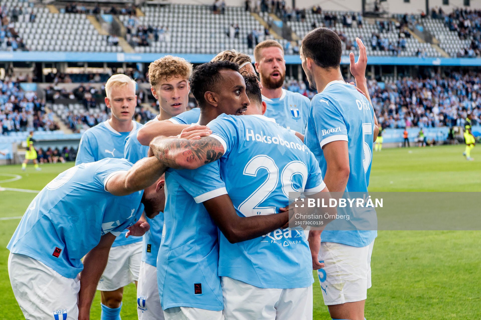 Taha Ali and Sead Haksabanovic of Malmö FF celebrates