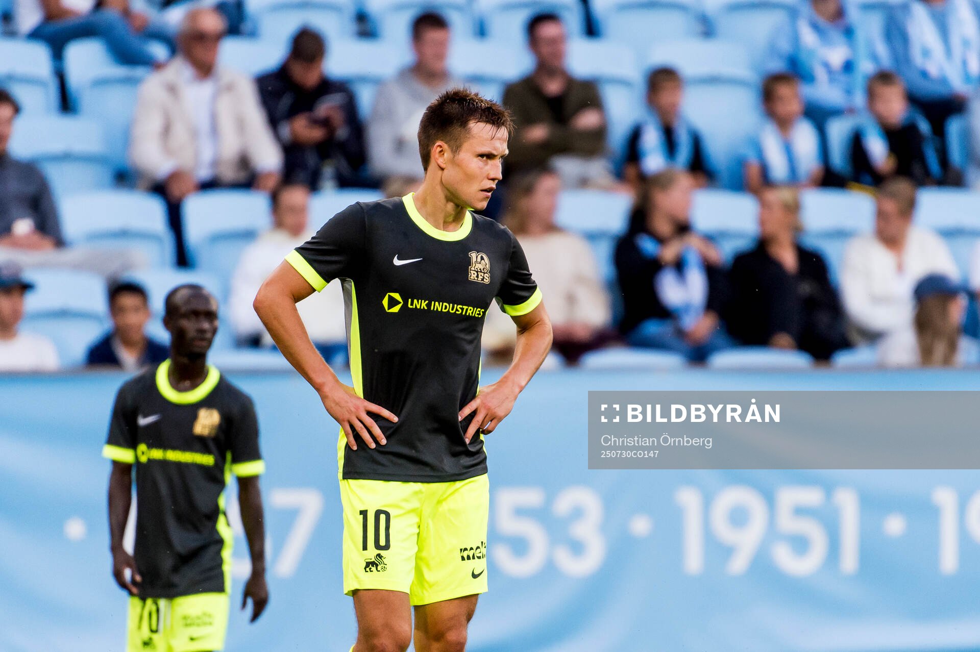 Janis Ikaunieks of FK RFS looks dejected