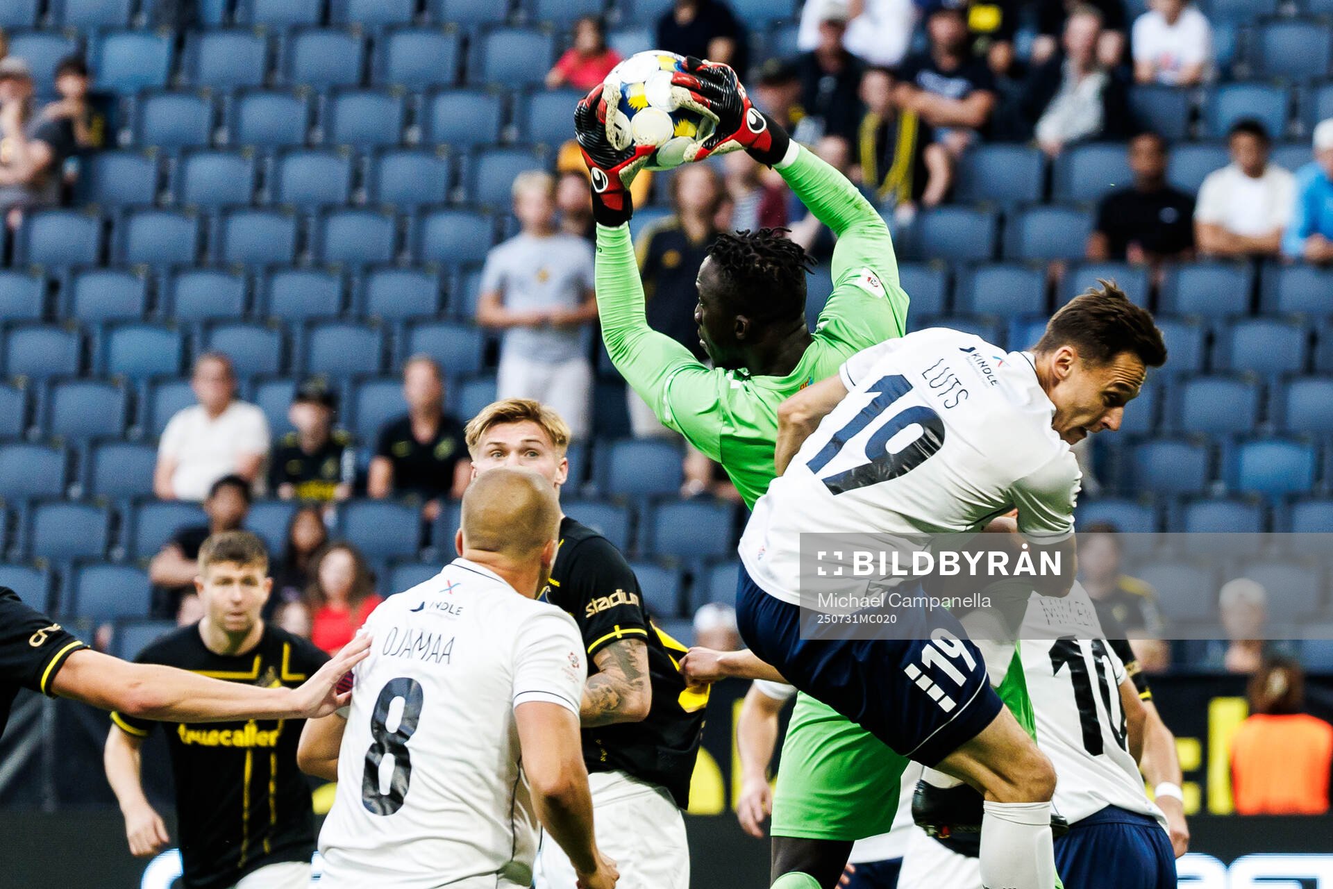 Goalkeeper Ebrima Jarju of Paide Linnameeskond
