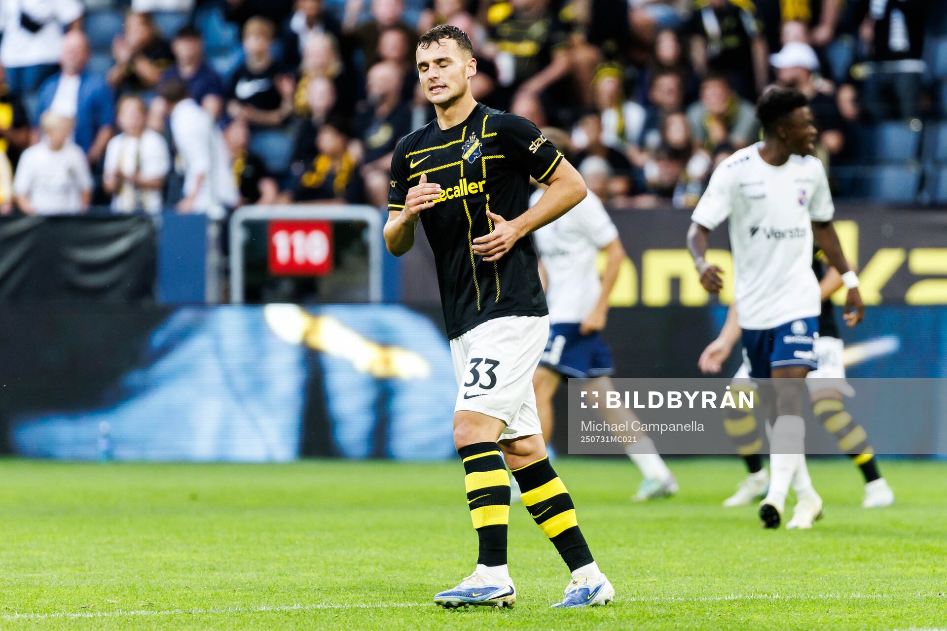 Áron Csongvai of AIK looks dejected