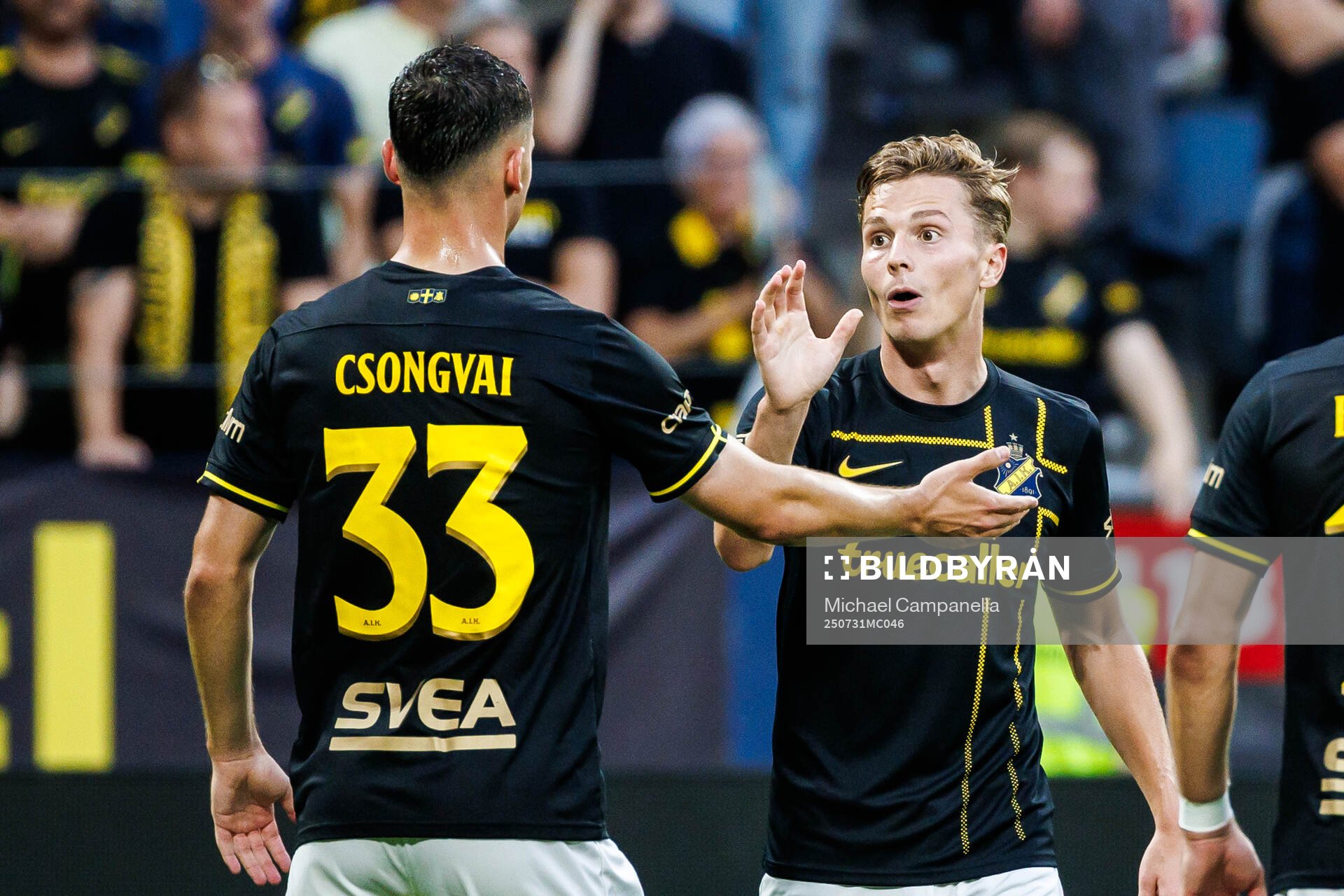 Johan Hove of AIK celebrates