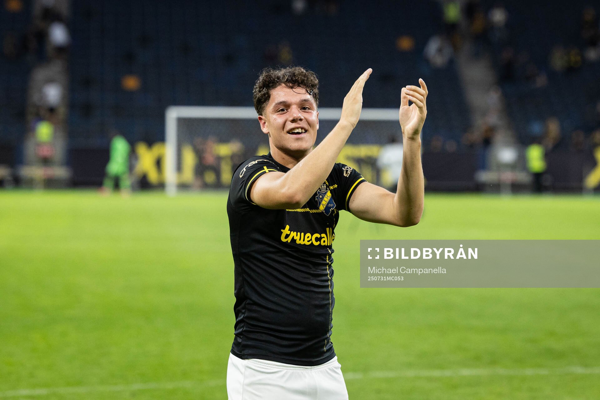 Charlie Pavey of AIK celebrates