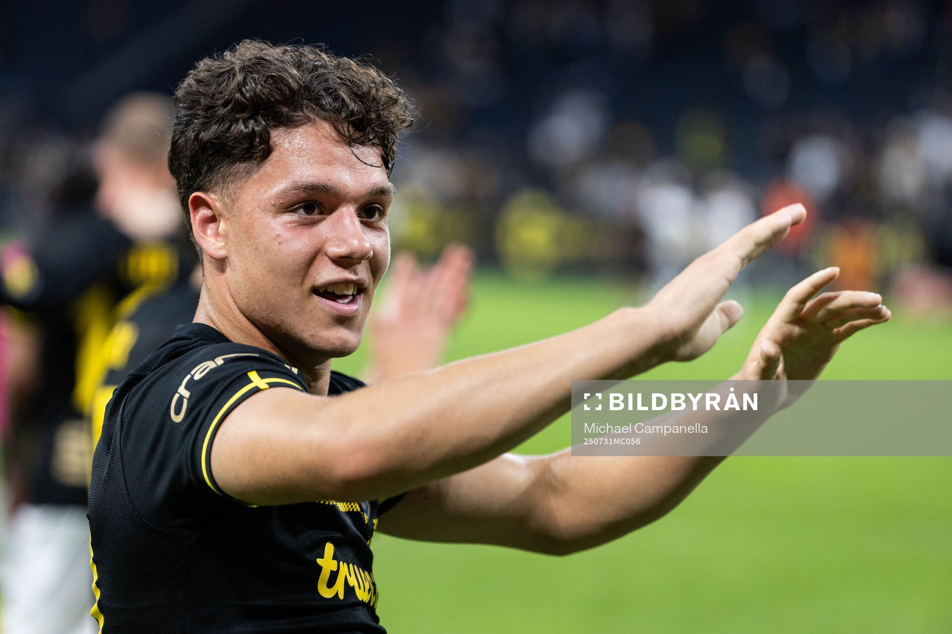 Charlie Pavey of AIK celebrates