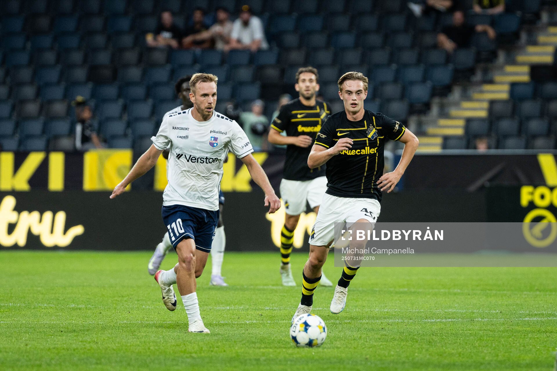 Andre Frolov of Paide Linnameeskond against Yannick Geiger