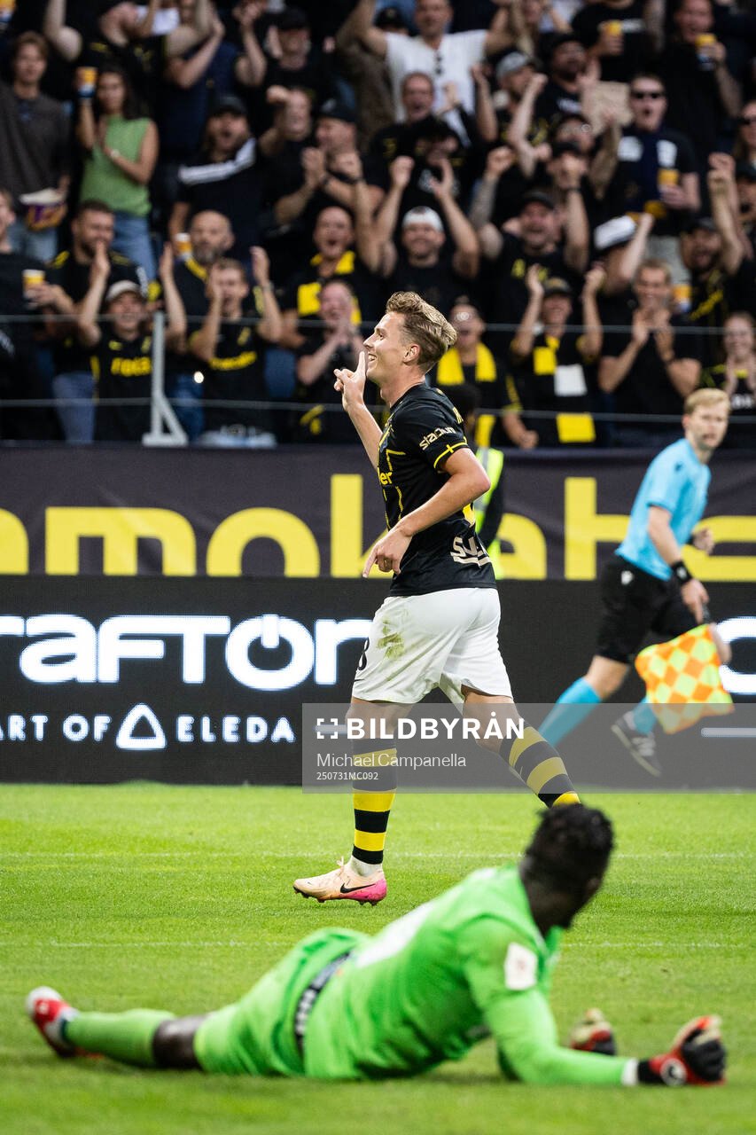 Johan Hove of AIK celebrates
