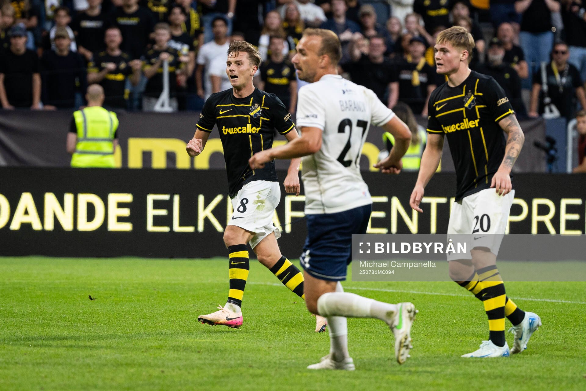 Johan Hove of AIK celebrates