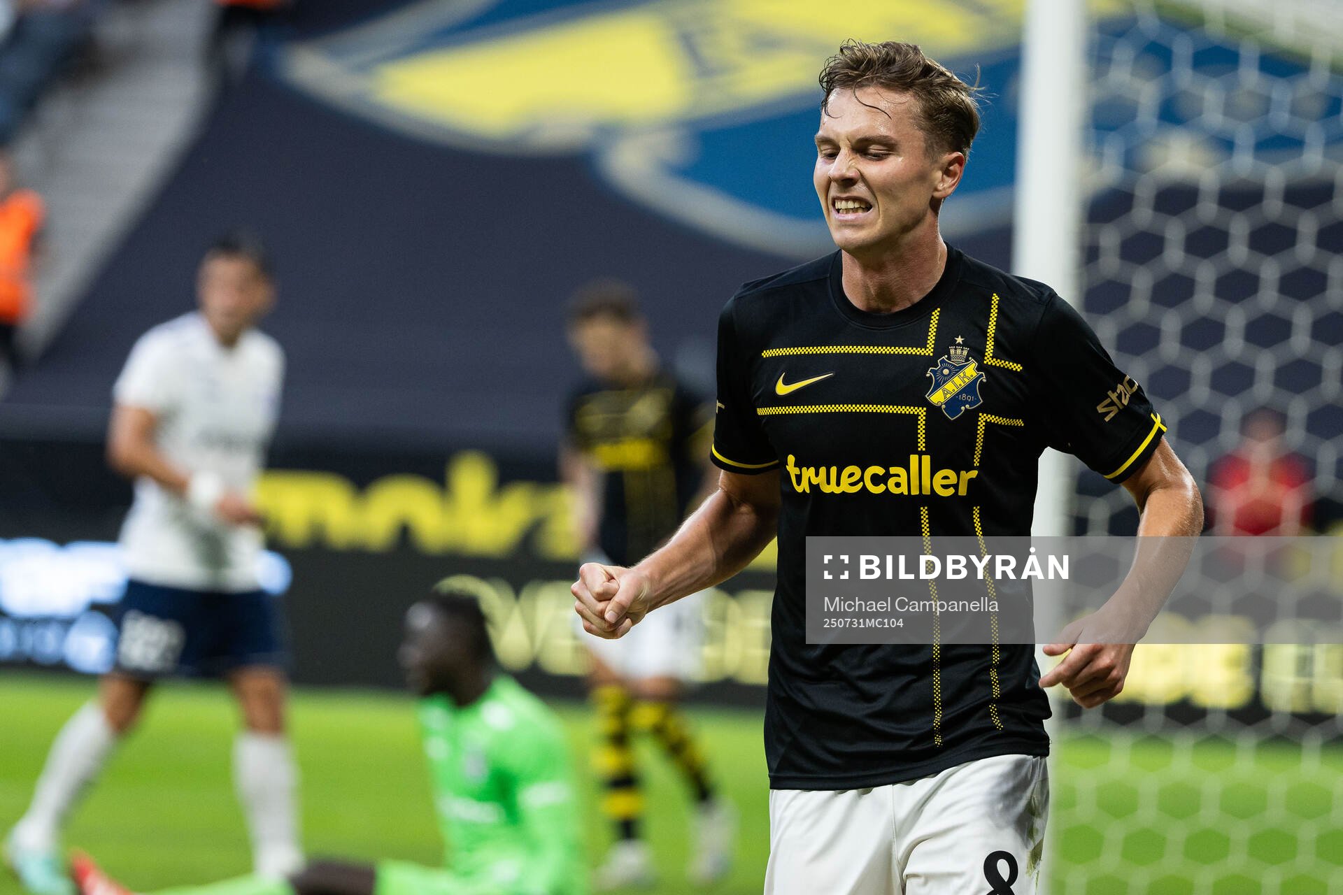 Johan Hove of AIK celebrates