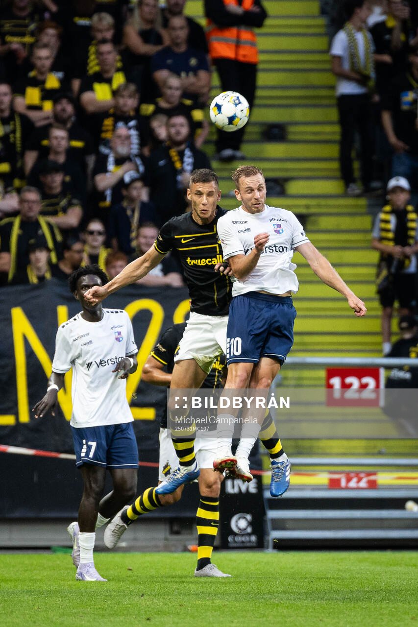 Filip Benkovic of AIK against Andre Frolov of Paide