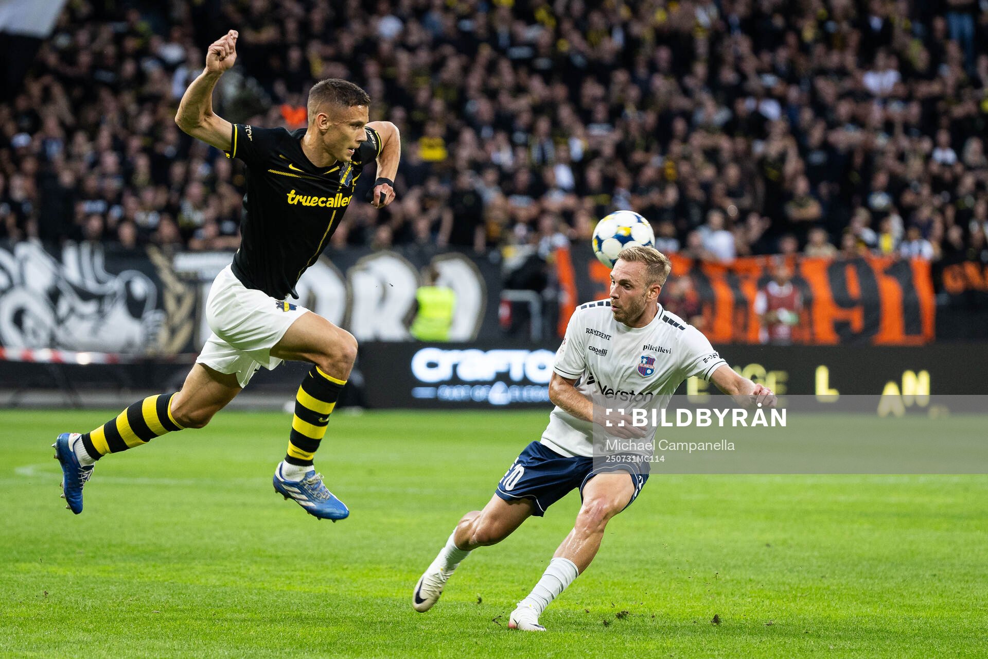 Filip Benkovic of AIK against Andre Frolov of Paide