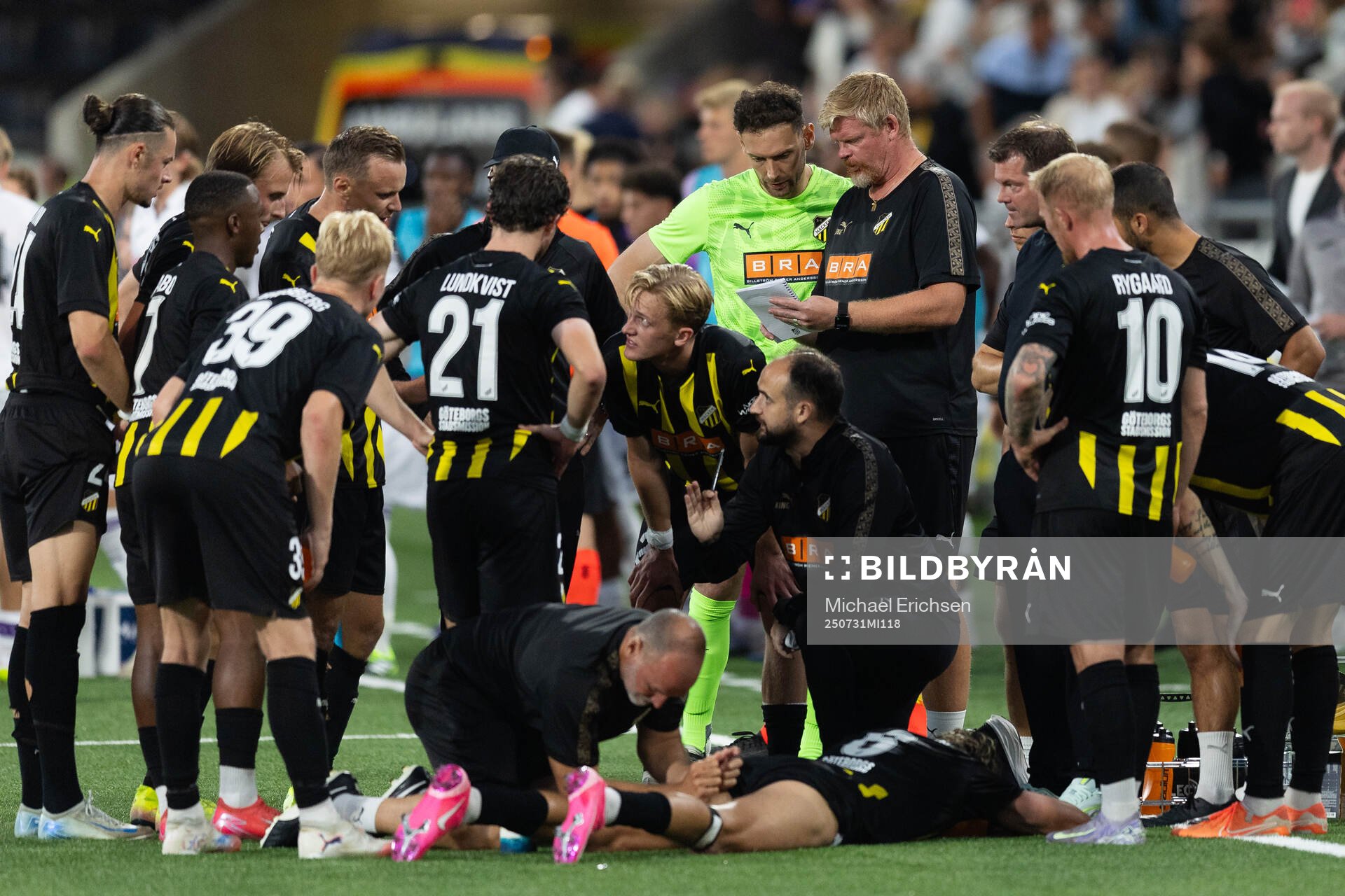 Players and staff of Häcken