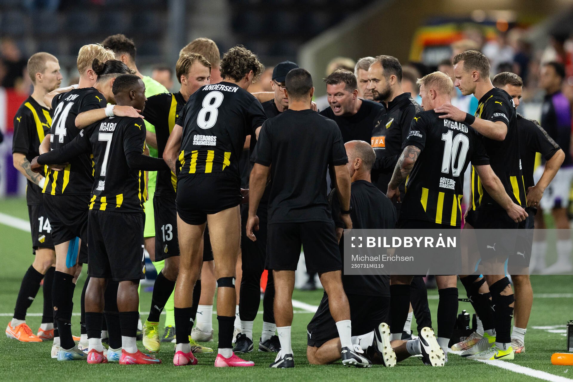 Players and staff of Häcken