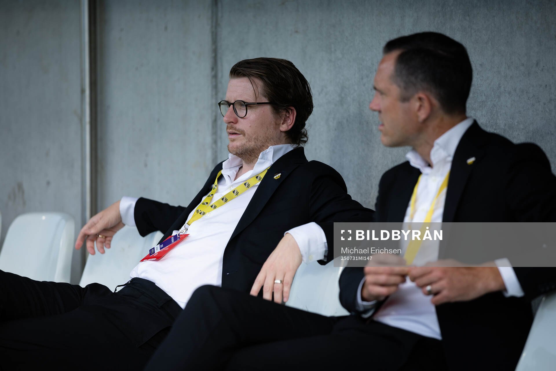 Sports director Erik Friberg and football manager Martin