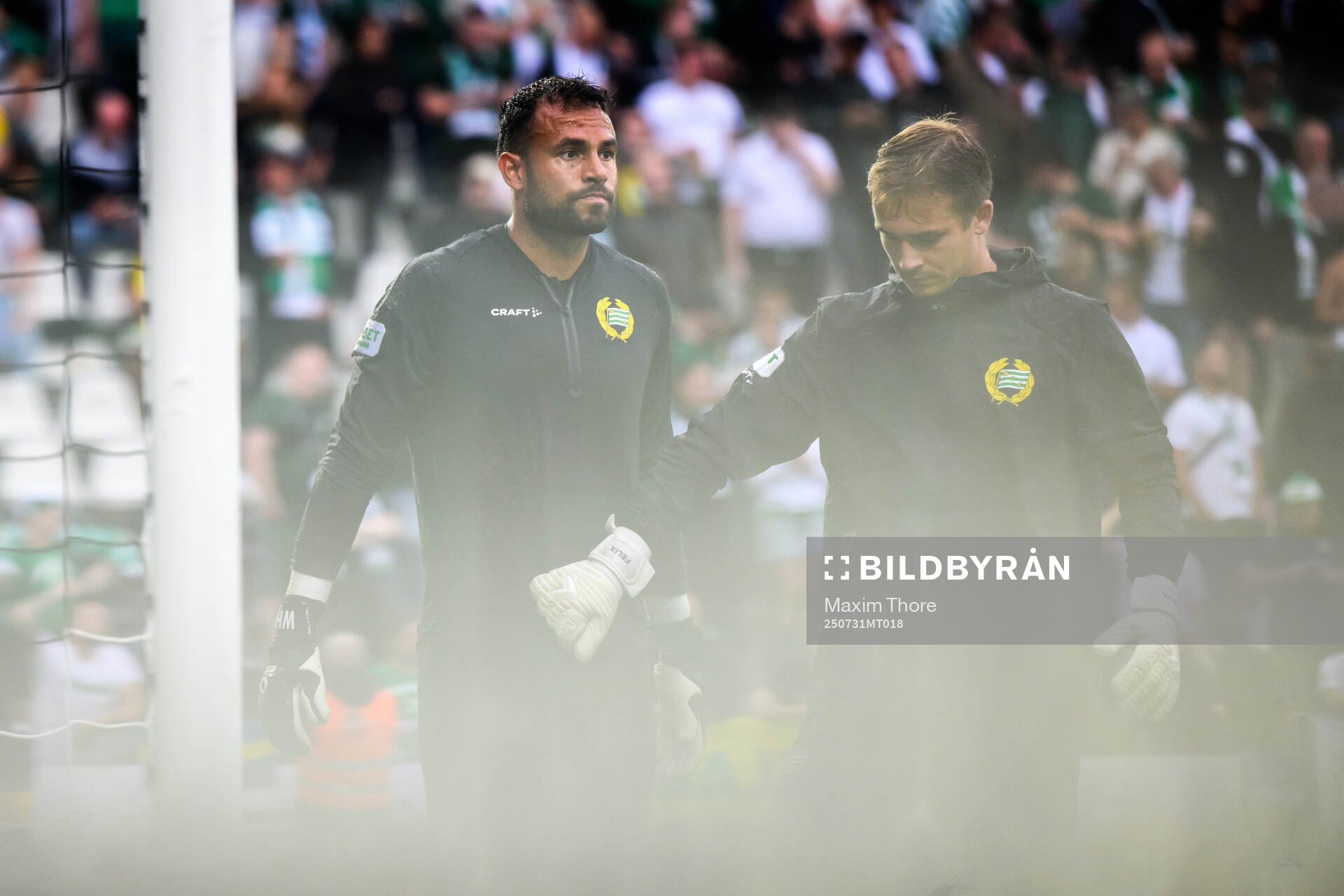 Goalkeeper Warner Hahn of Hammarby