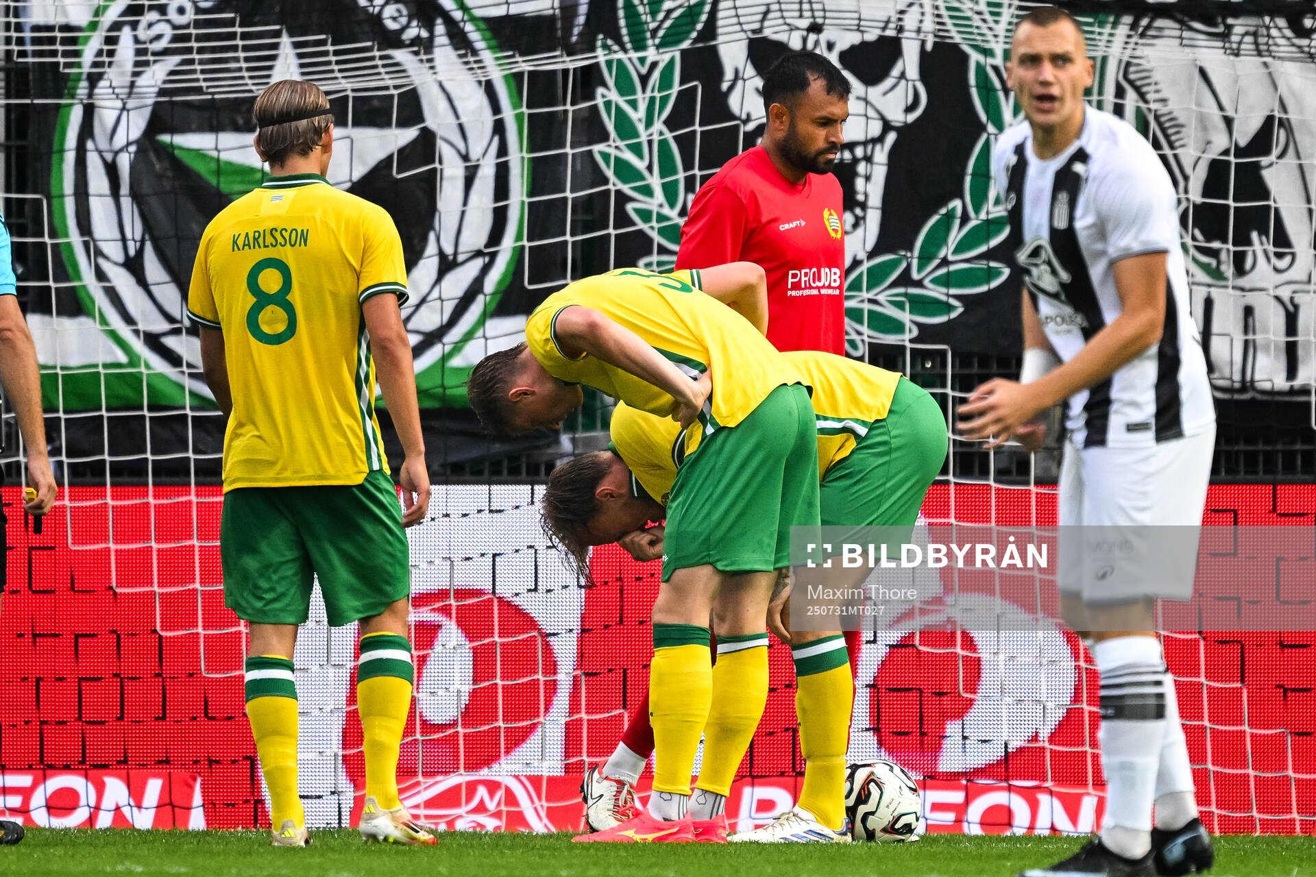 Victor Eriksson of Hammarby in pain