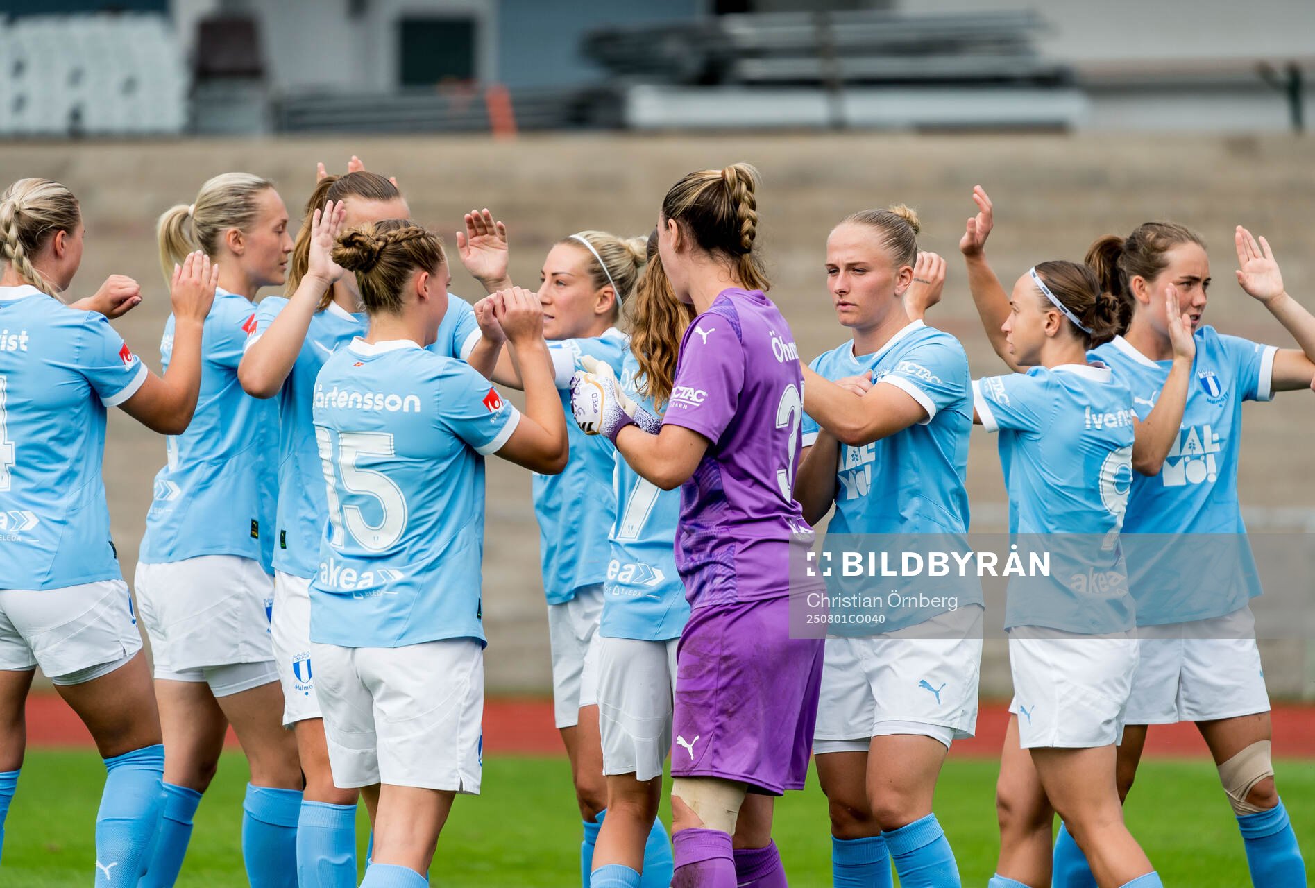 Malmö FFs spelare jublar