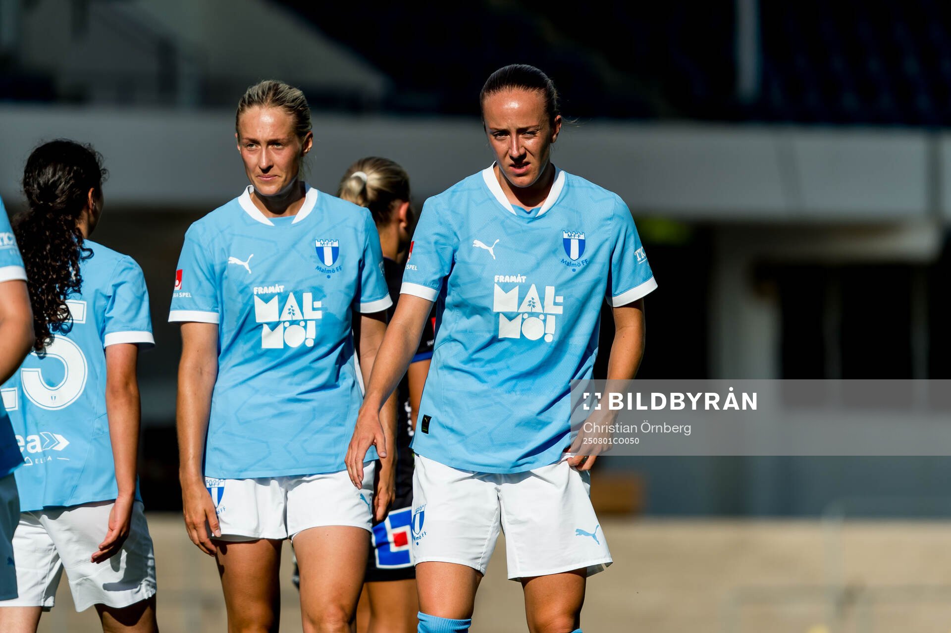 Malmö FFs Sanna Kullberg och Anna Plantin deppar