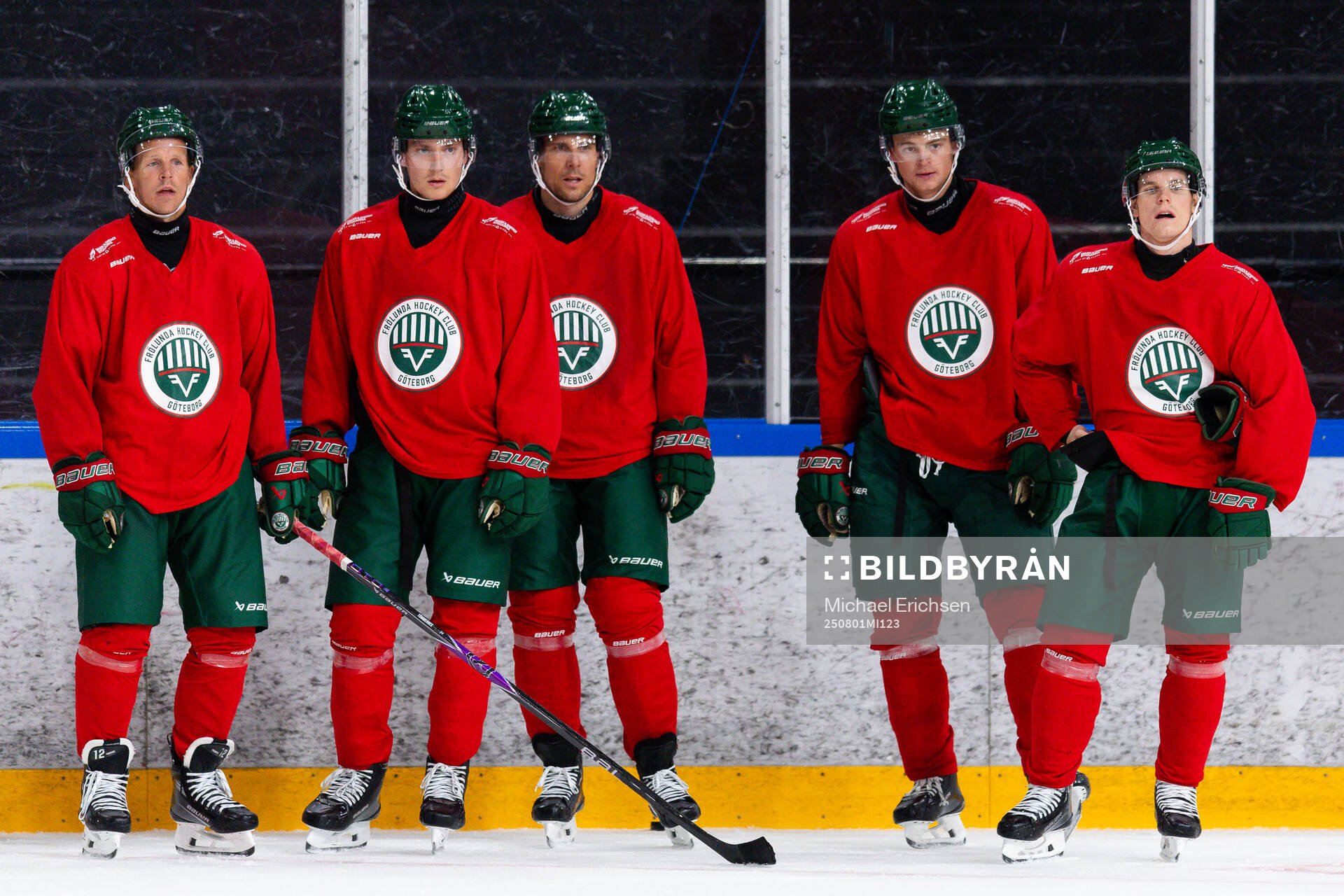 Frölundas Max Friberg, Jacob Peterson, Henrik Tömmernes,