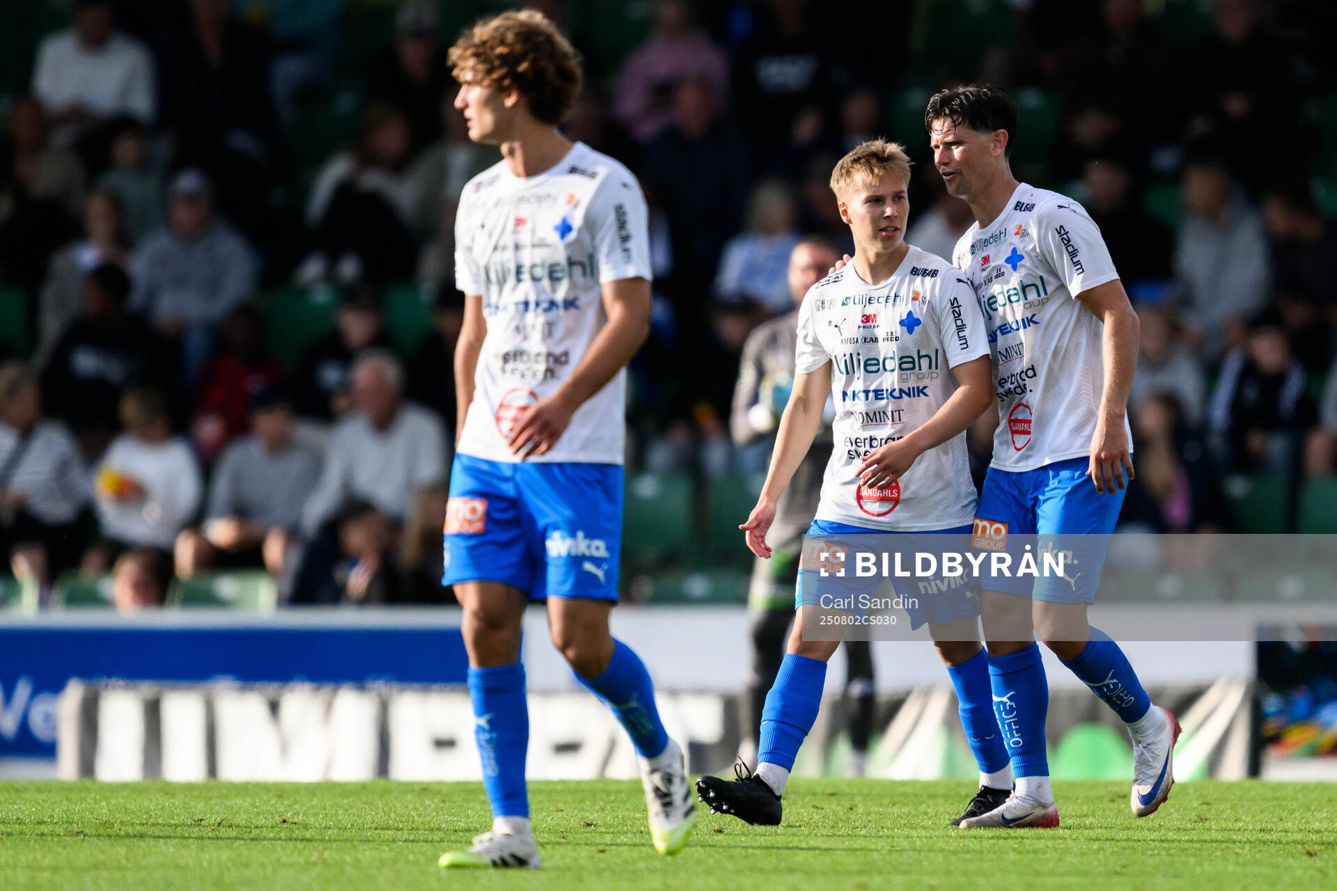 Värnamos Otso Liimatta och Marcus Antonsson  jublar