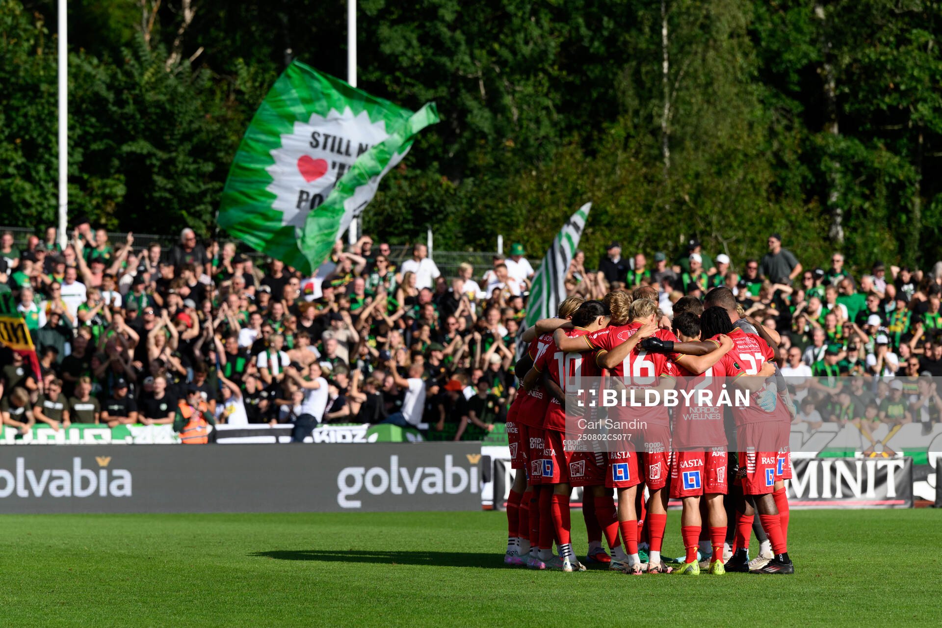 GAIS spelare samlas