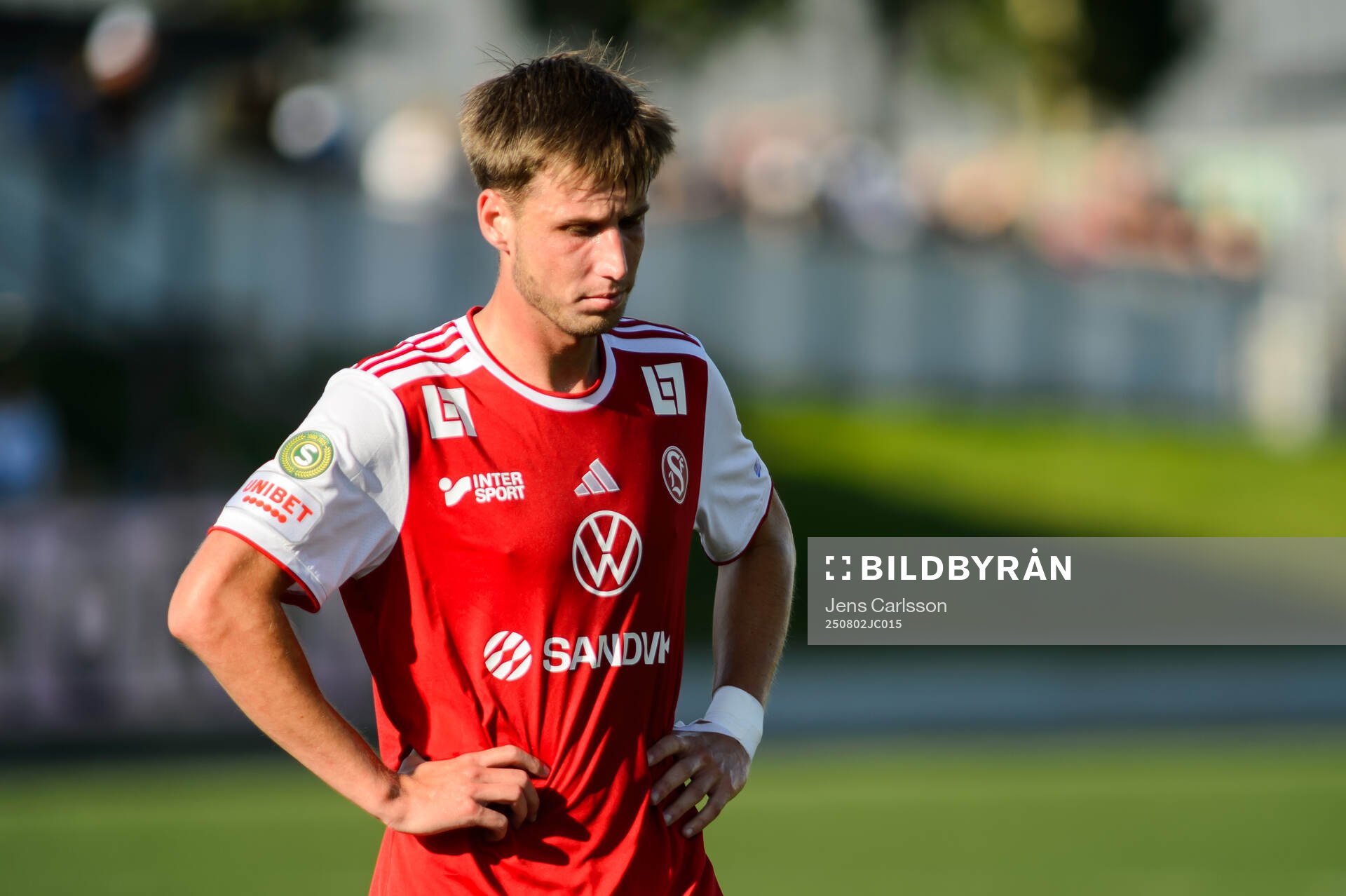 Sandvikens IFs Filip Olsson deppar