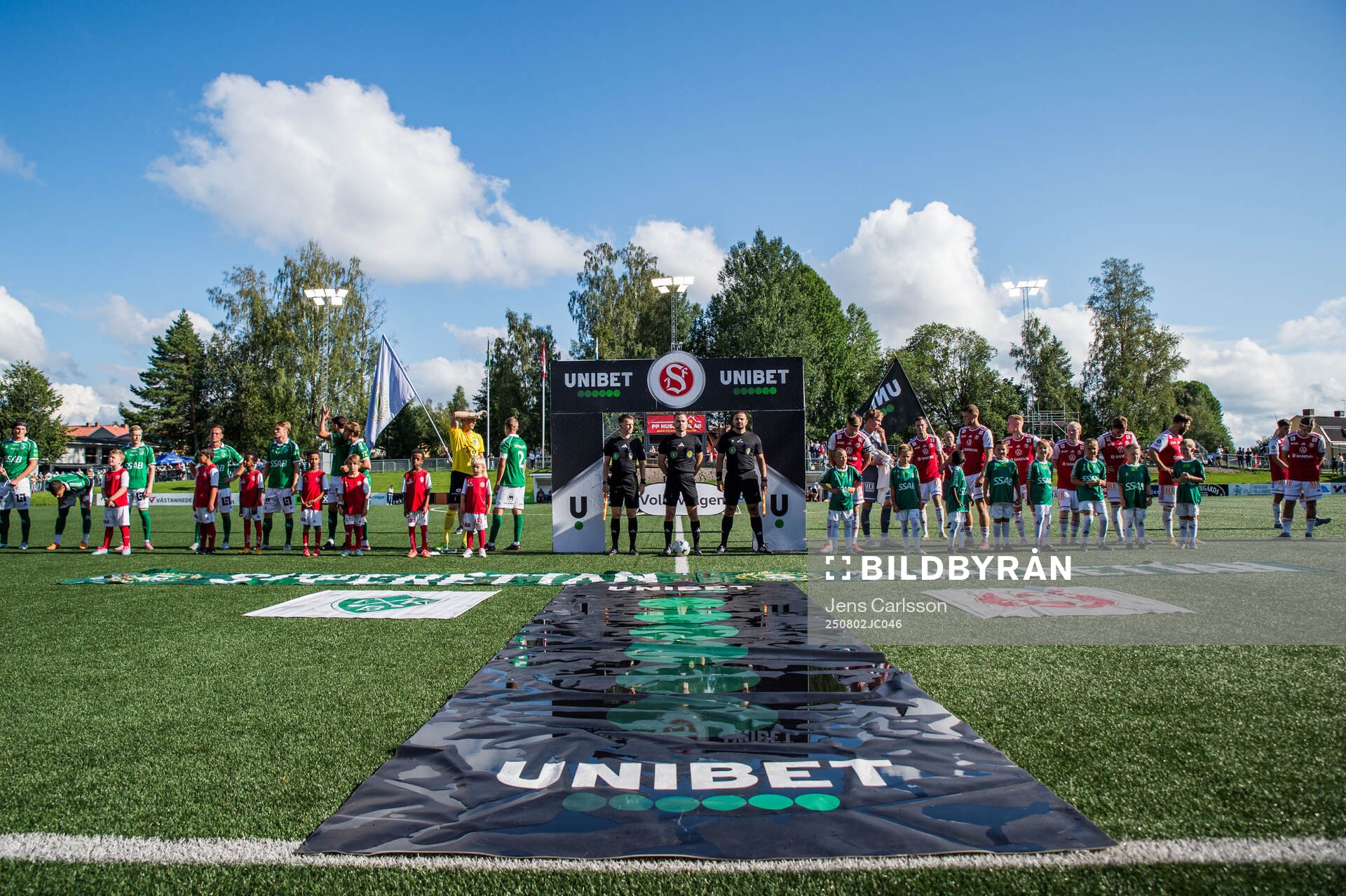 Brages och Sandvikens IFs spelare uppradade på lineup