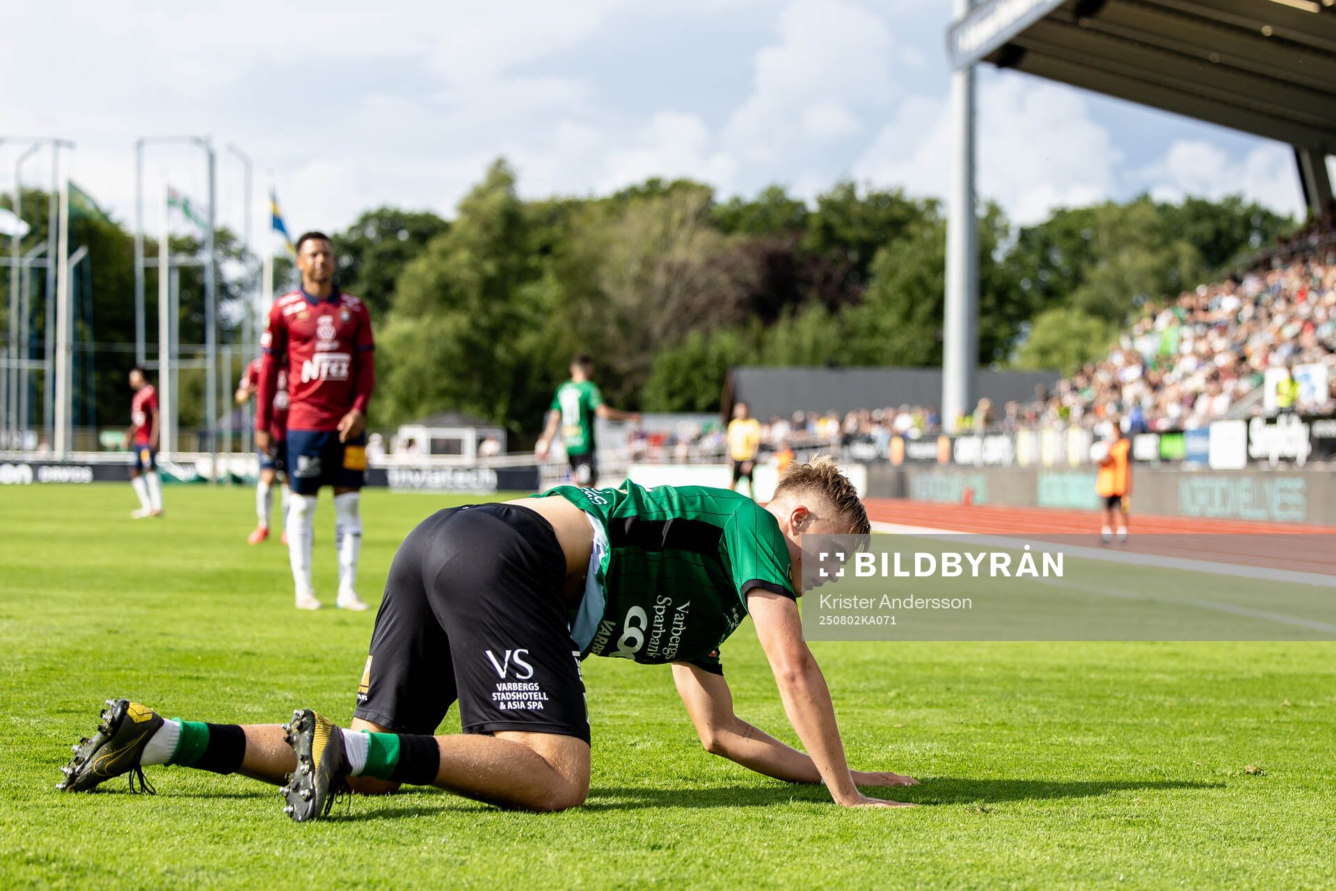 Varbergs Edvin Tellgren deppar