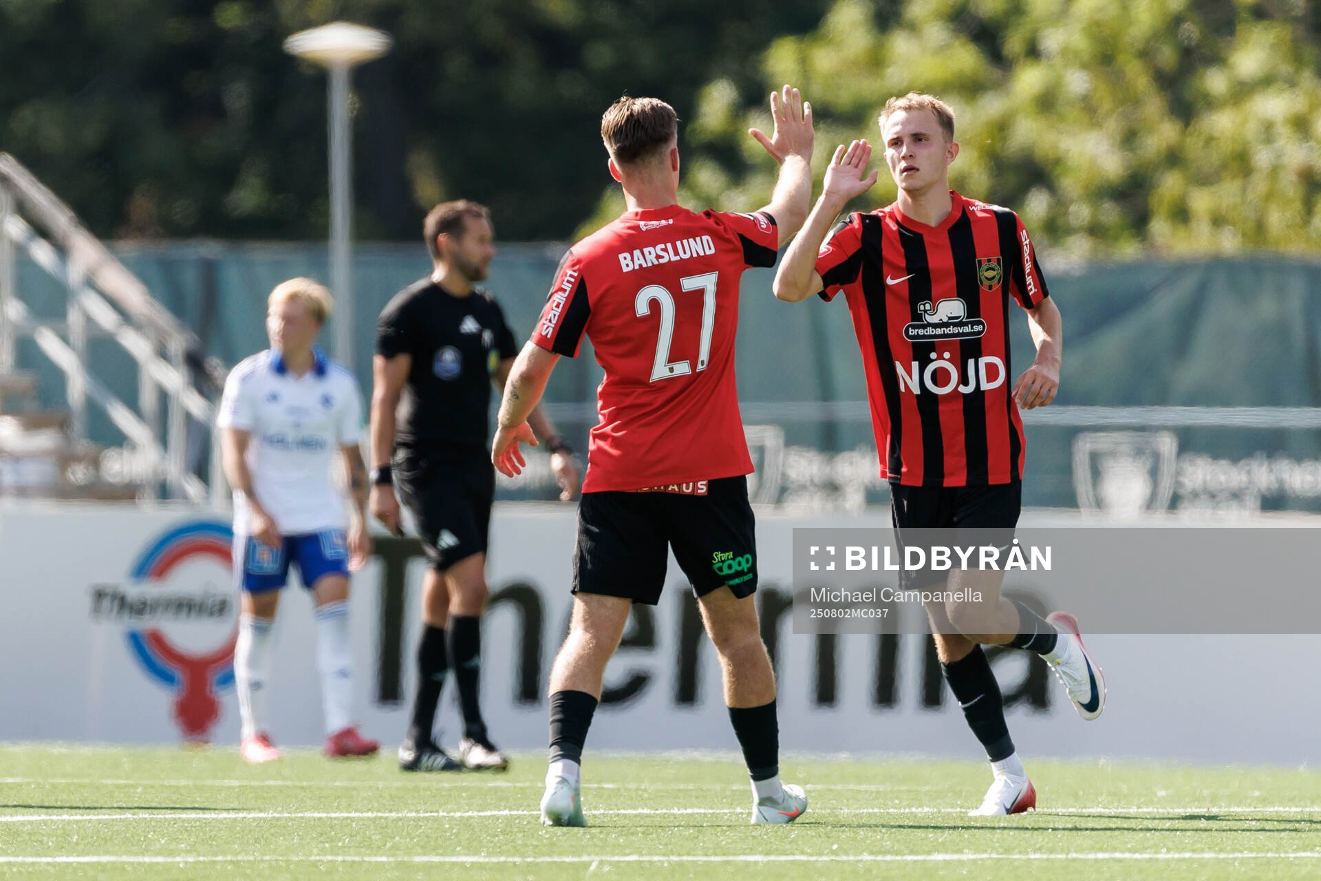 Brommapojkarnas Victor Lind och Kaare Brøckner Barslund