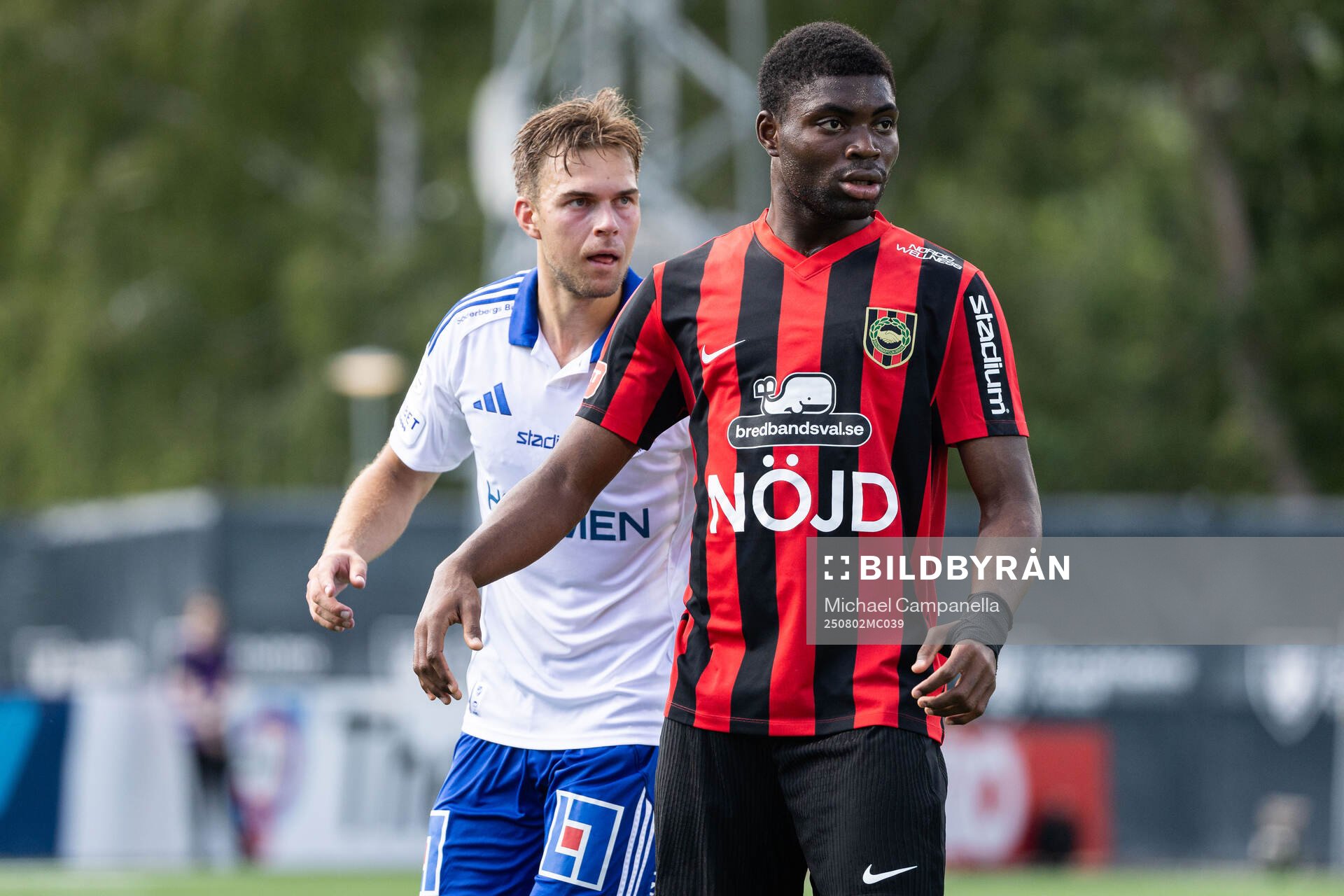 IFK Norrköpings Anton Eriksson och Brommapojkarnas Ezekiel
