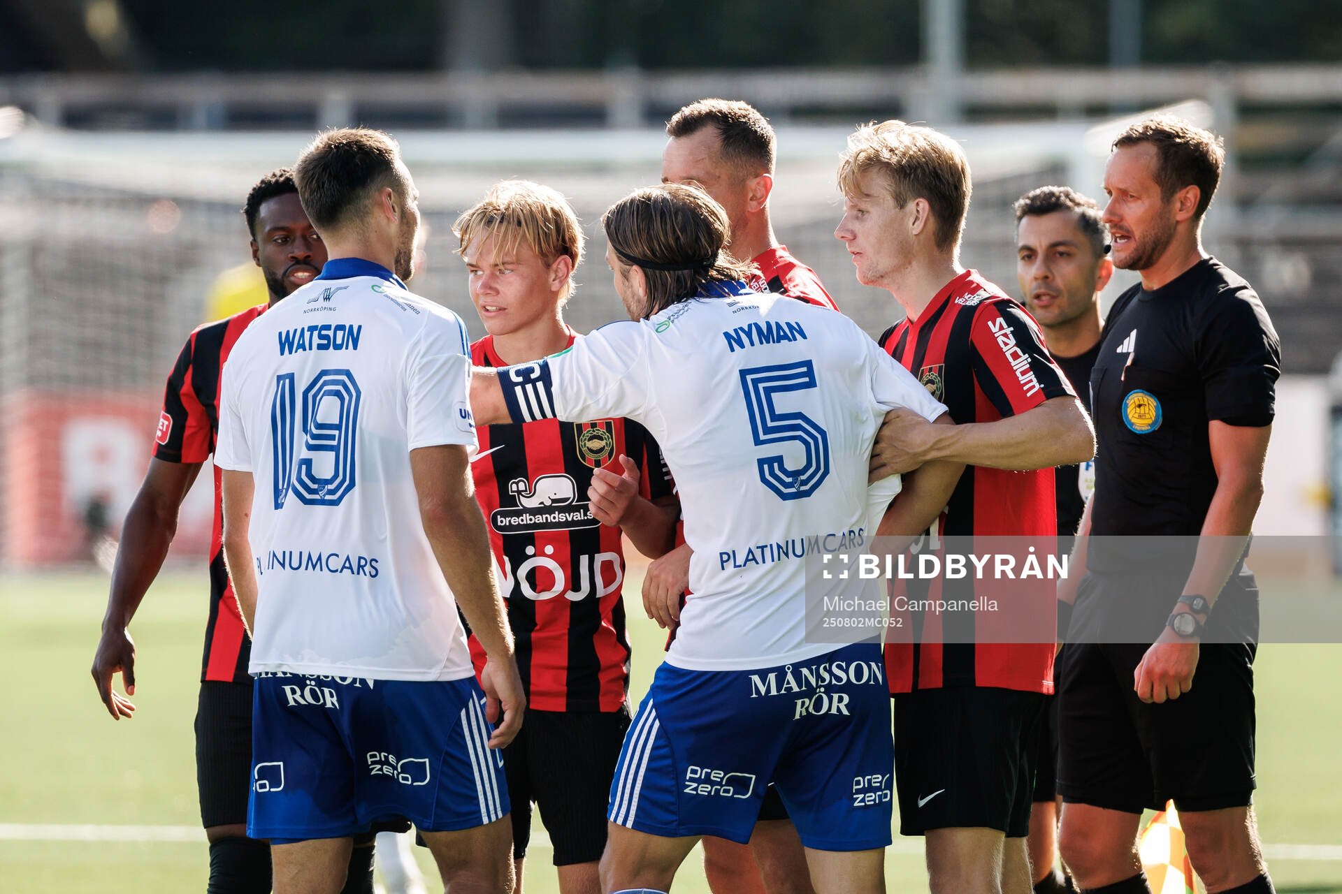Brommapojkarnas Charlie Nildén och IFK Norrköpings Max