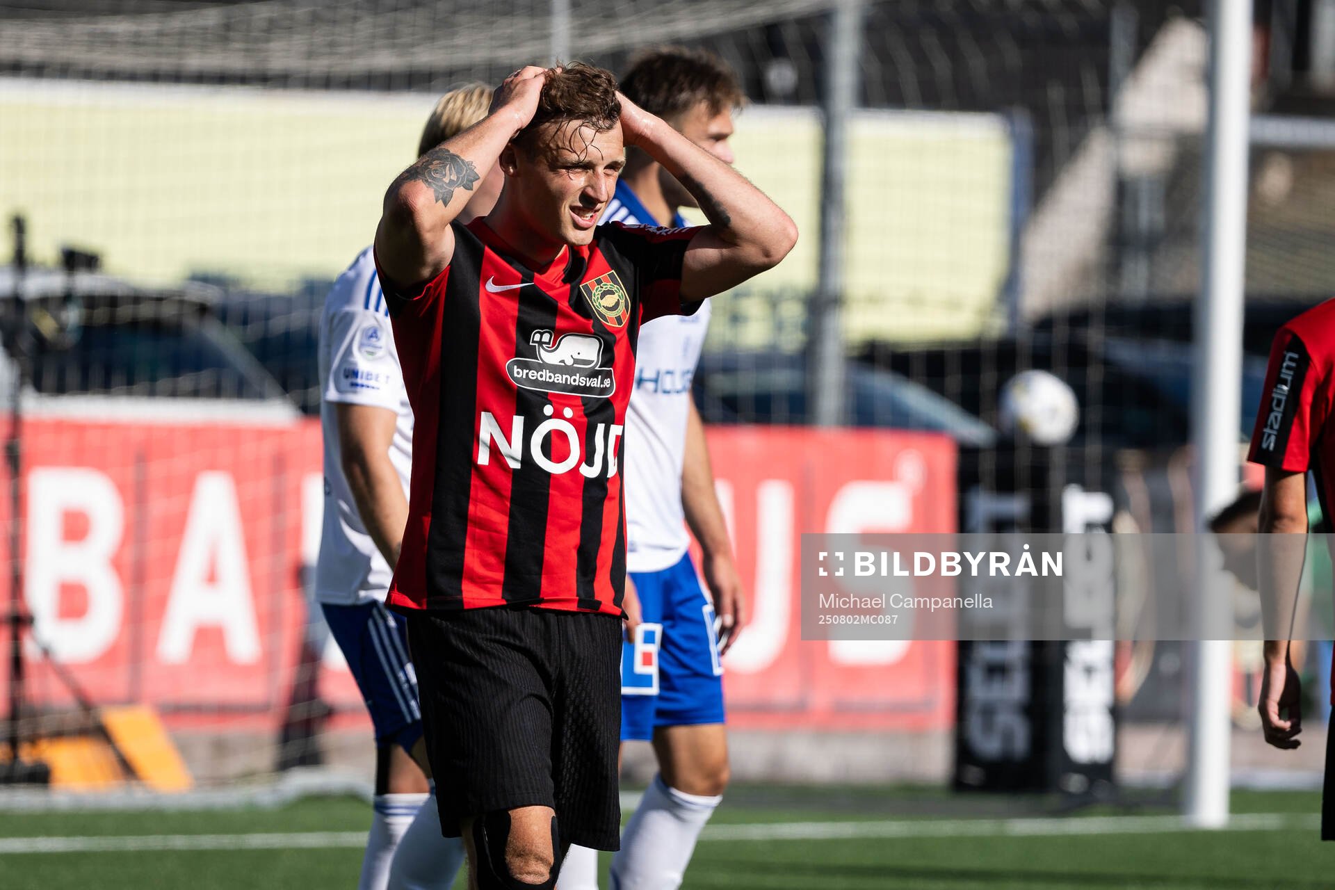 Brommapojkarnas Adam Skanning Jakobsen deppar