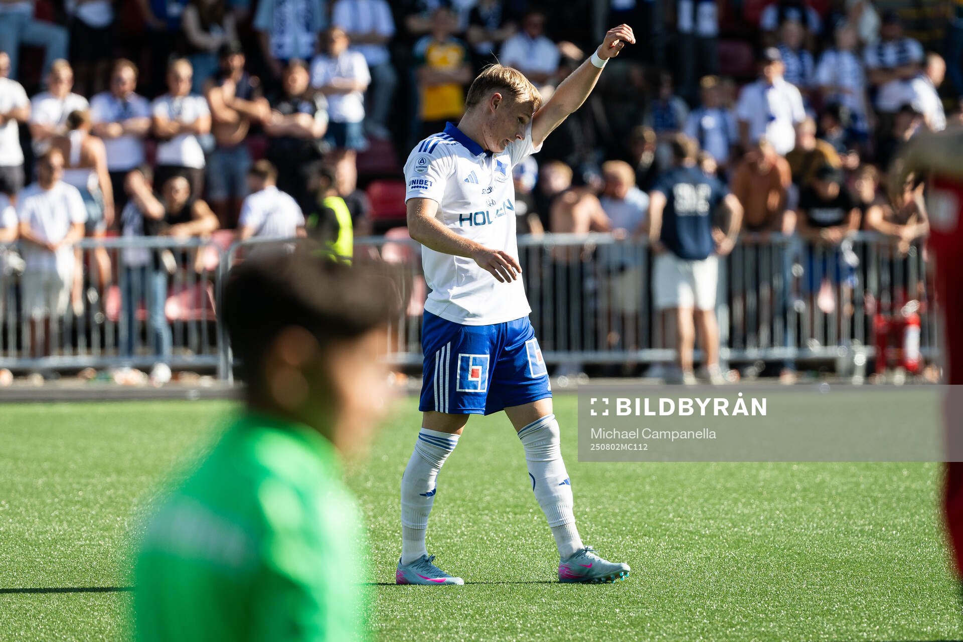 IFK Norrköpings Isak Andri Sigurgeirsson deppar