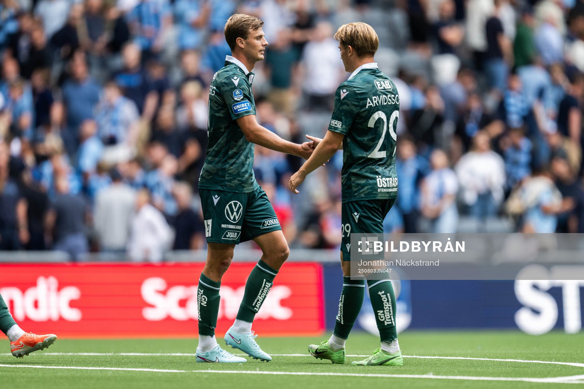 Halmstads Filip Schyberg och Ludvig Arvidsson