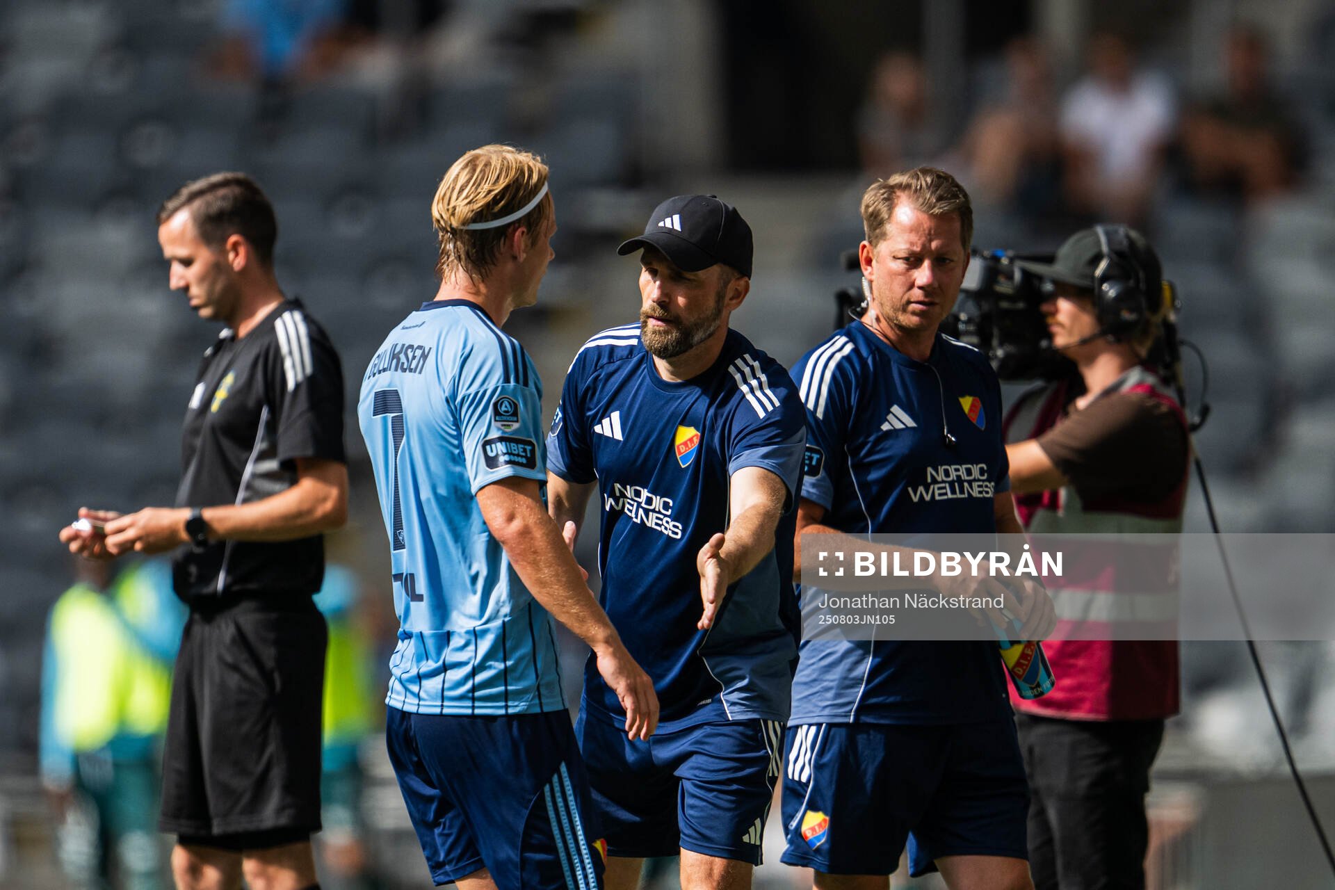Djurgårdens tränare Jani Honkavaara  och Tobias Gulliksen