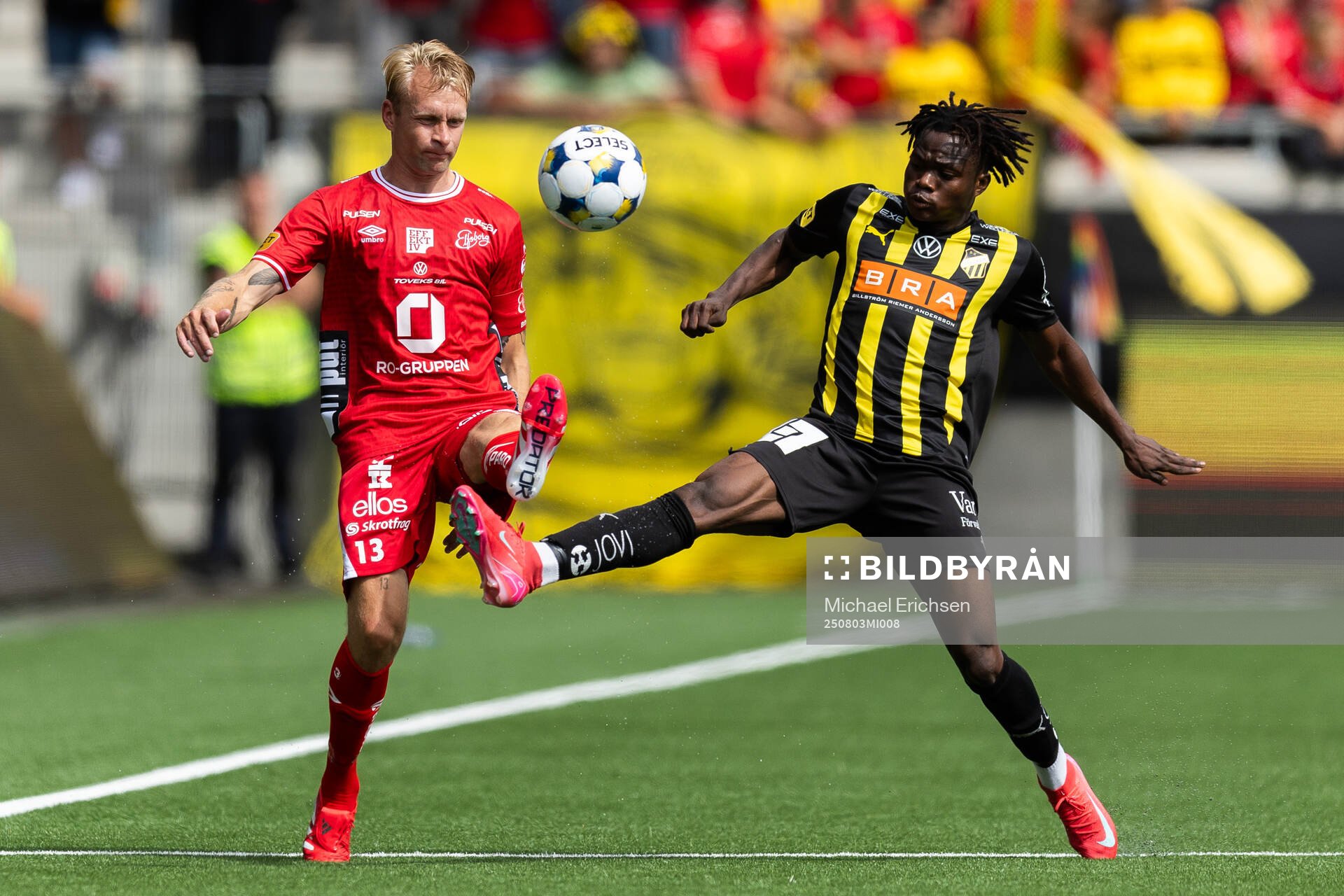 Elfsborgs Johan Larsson och Häckens Severin Nioule