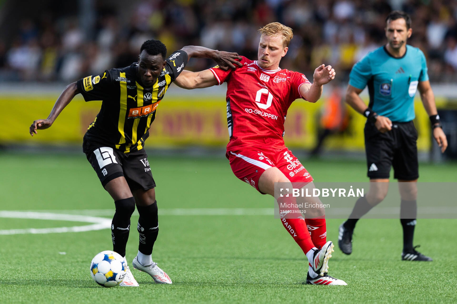 Häckens John Paul Dembe och Elfsborgs Per Frick