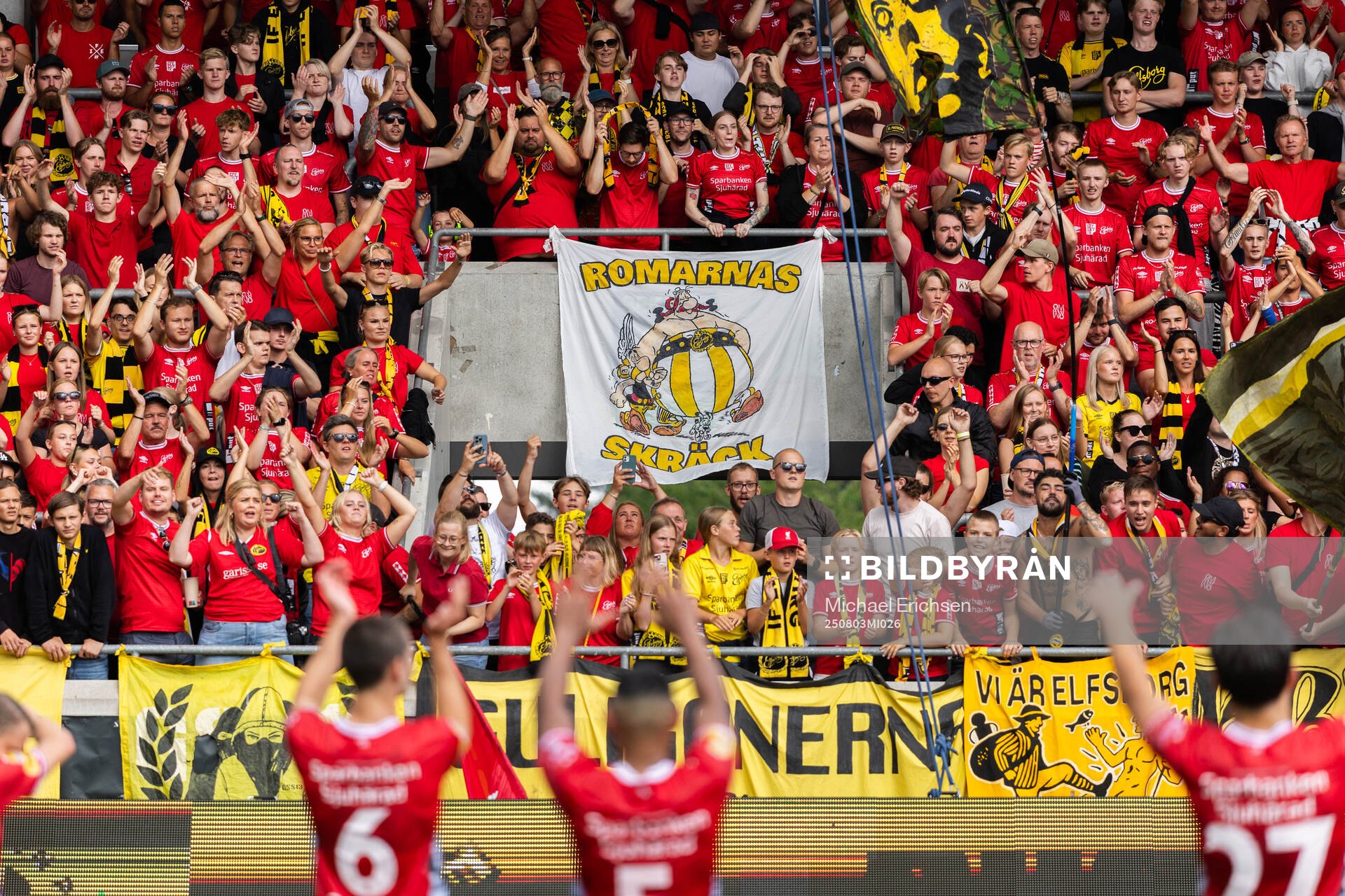 Elfsborgs spelare och supportrar