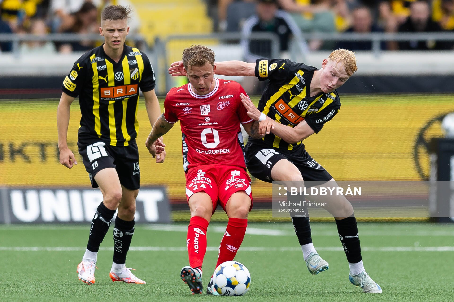 Elfsborgs Frederik Ihler och Häckens Lasse Madsen