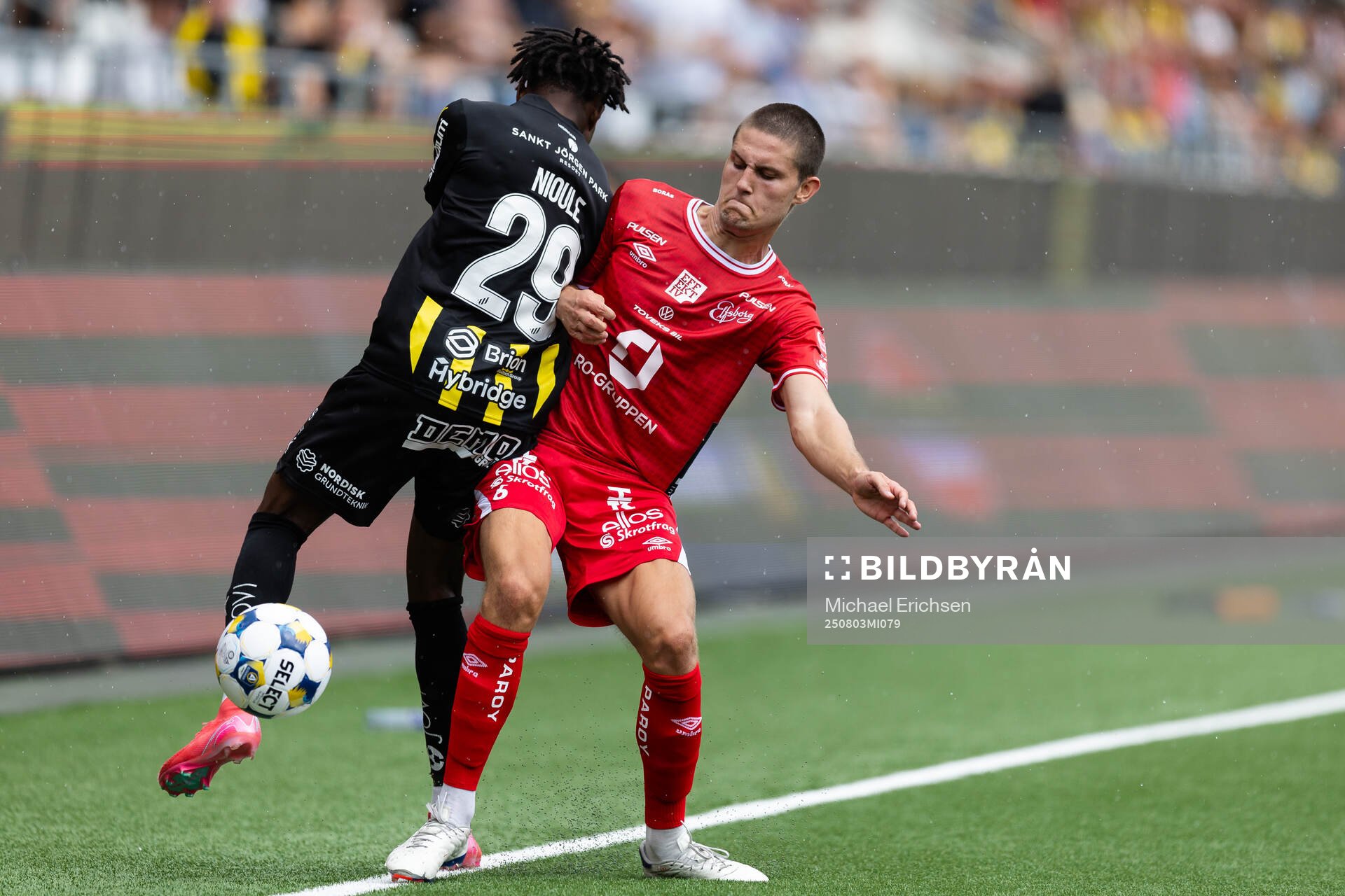 Häckens Severin Nioule och Elfsborgs Rasmus Wikström