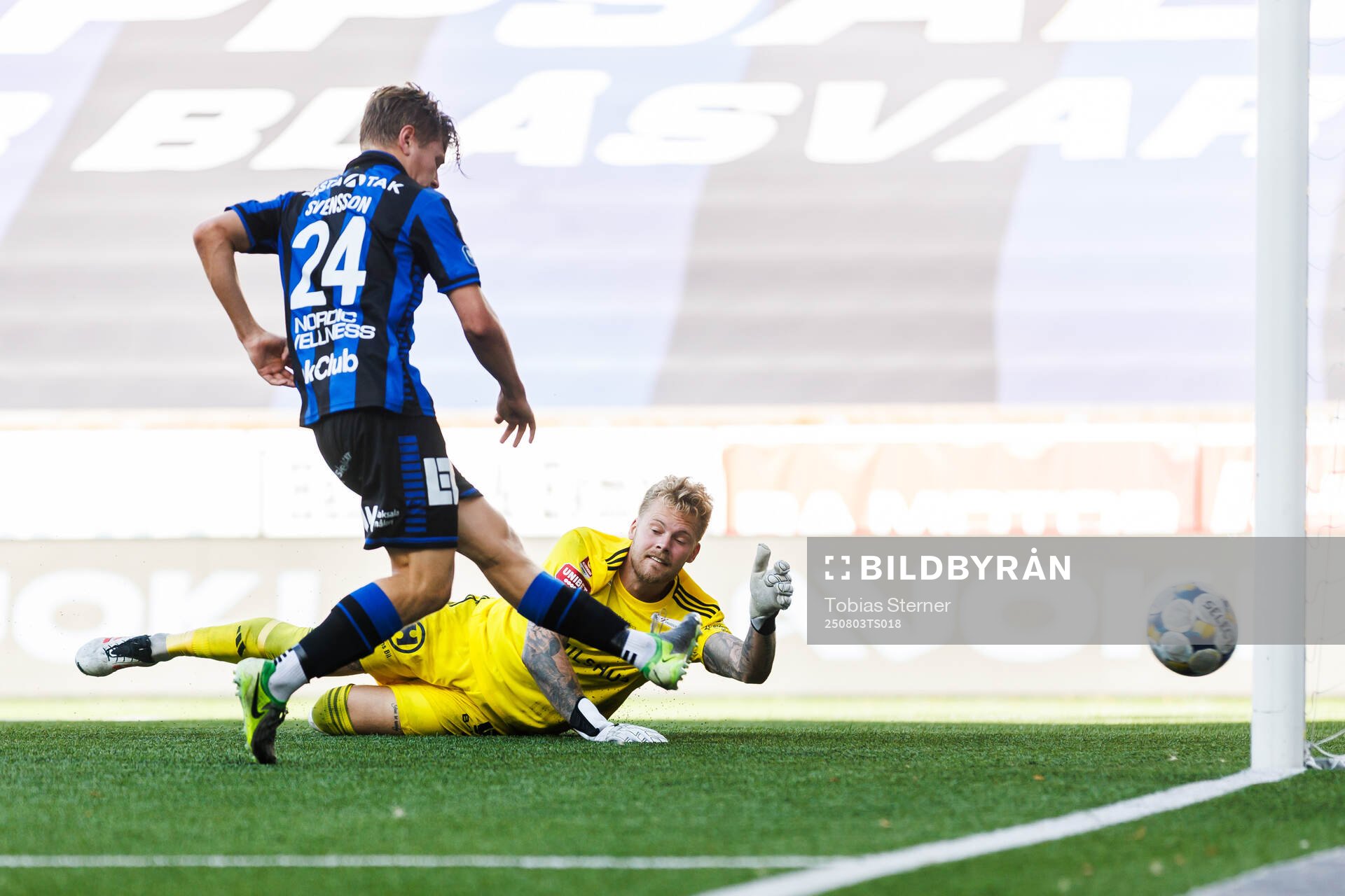 Sirius Victor Svensson gör 1-0 (som sedan döms bort för