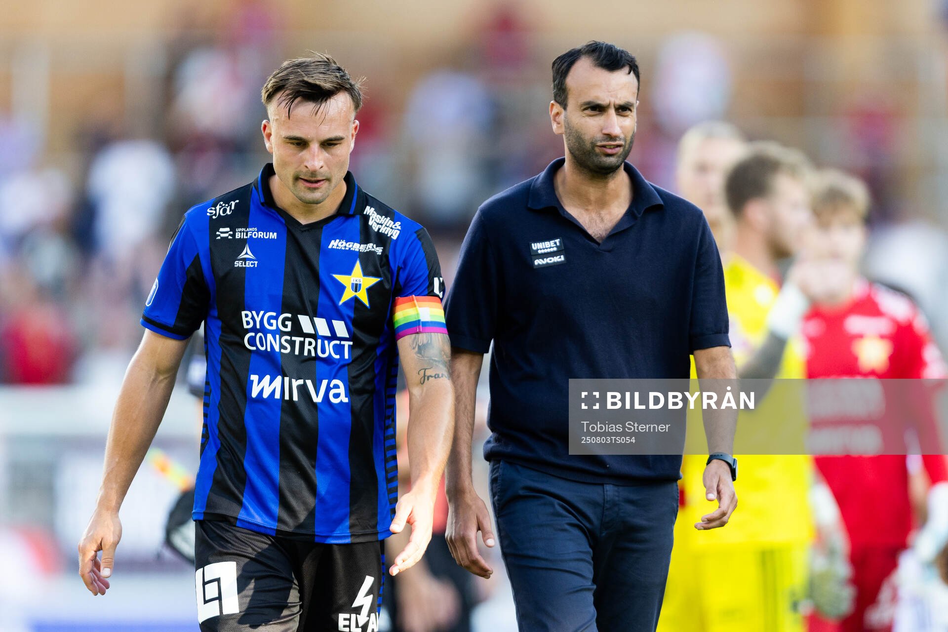 Sirius Henrik Rönnlöf Castegren och tränare Andreas