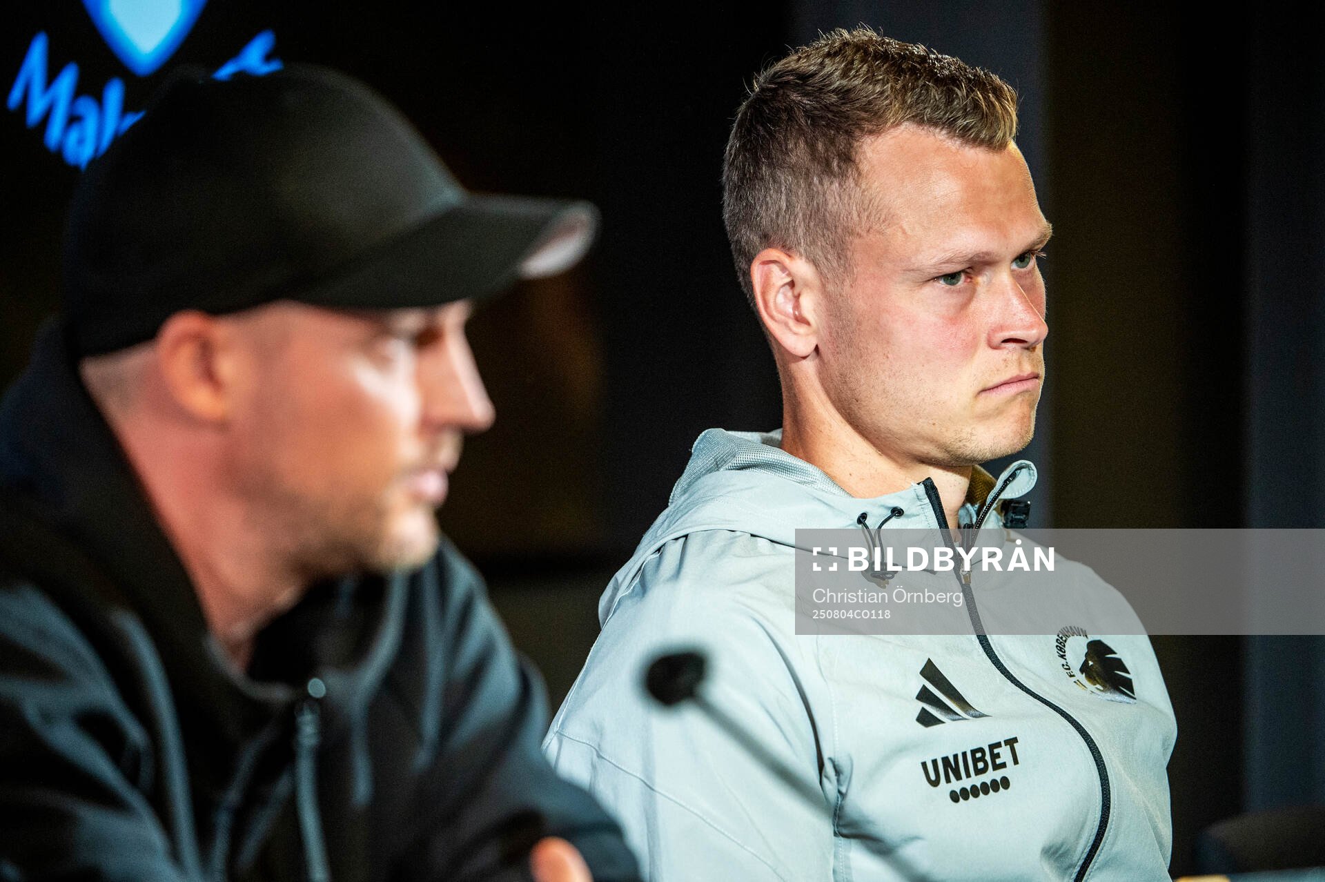 Head coach Jacob Neestrup and Viktor Claesson