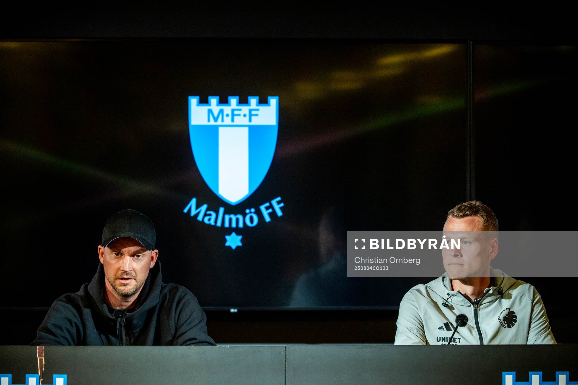 Head coach Jacob Neestrup and Viktor Claesson