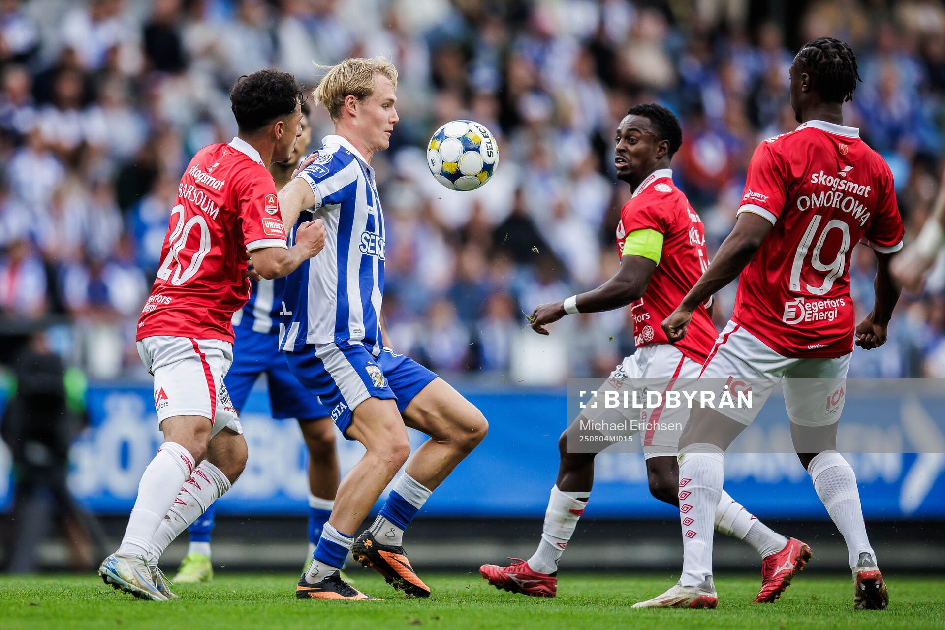 Degerfors Elias Barsoum, Nahom Netabay och Richie Omorowa