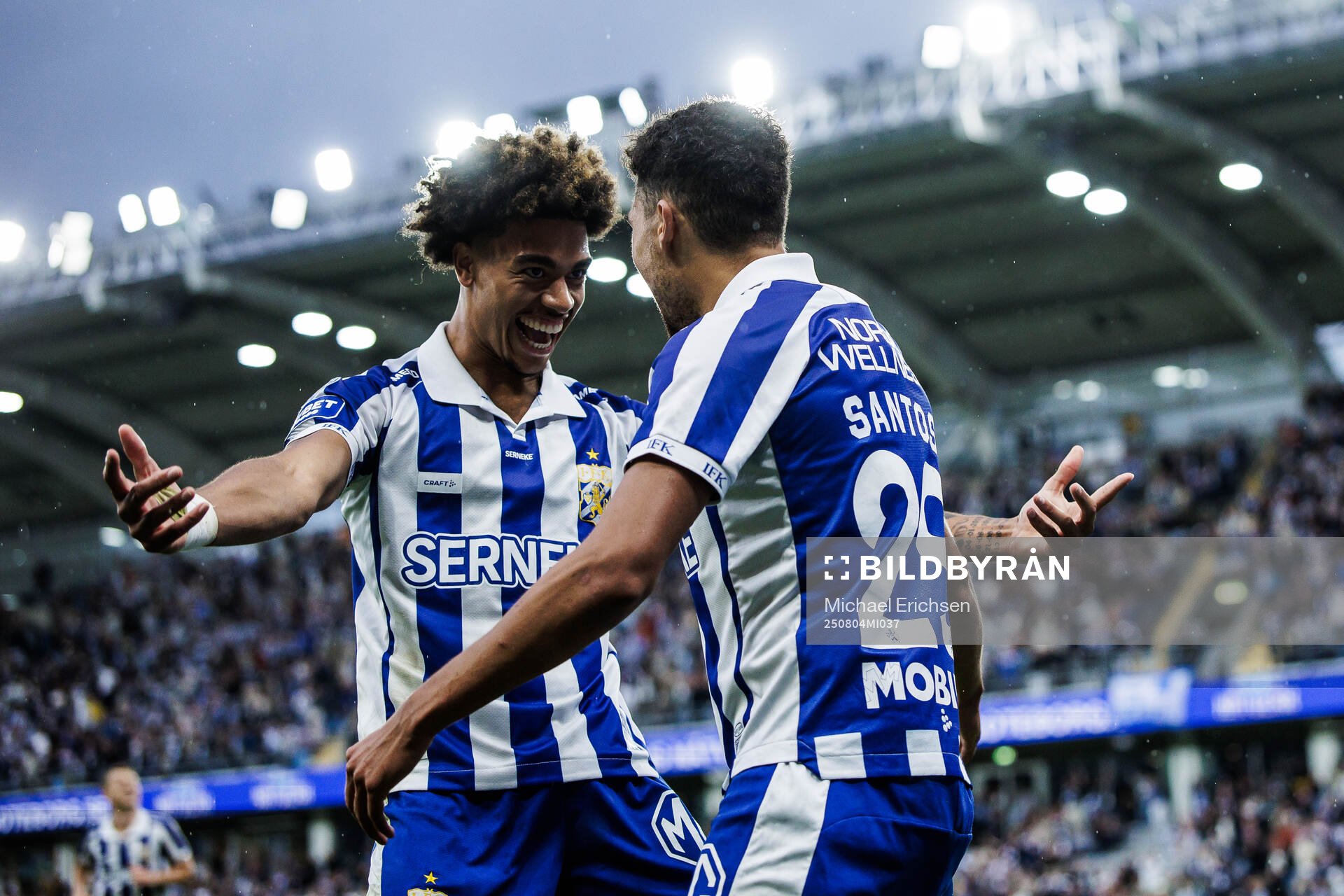 IFK Göteborgs Sebastian Clemmensen och Thomas Santos