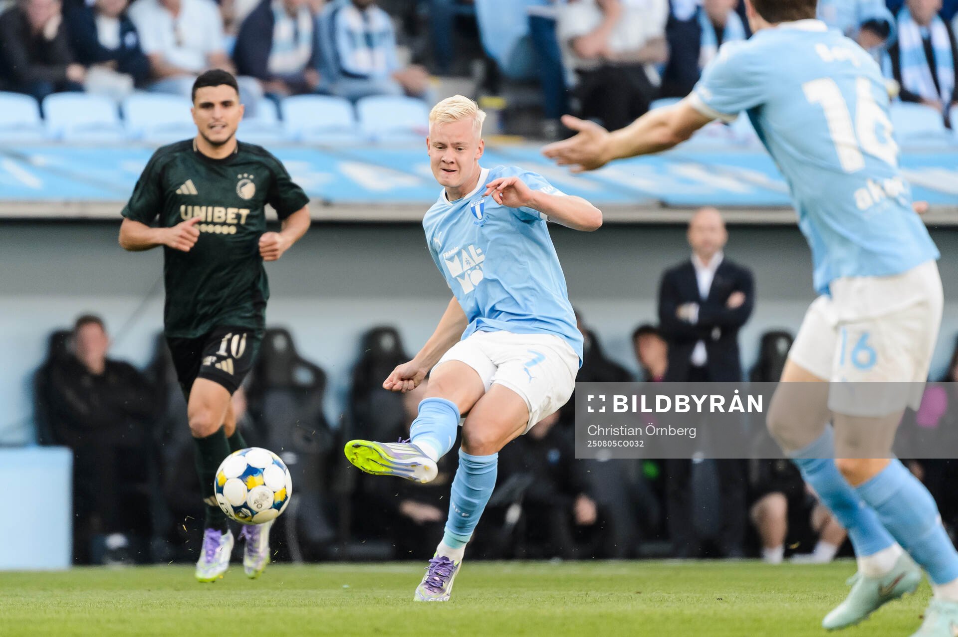 during the UEFA Champions League qualifier football match