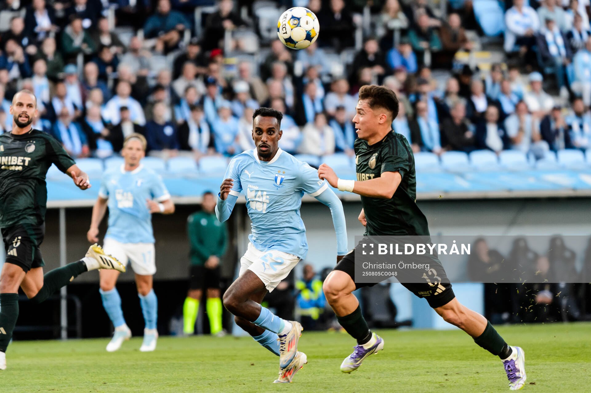 Taha Ali of Malmö FF and Rodrigo Huescas of FC Copenhagen