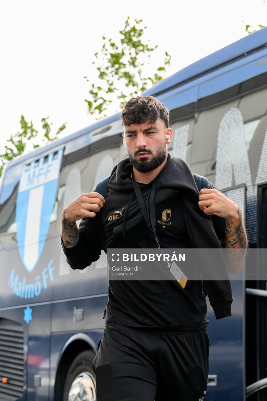 Sead Haksabanovic  of Malmö FF arrives