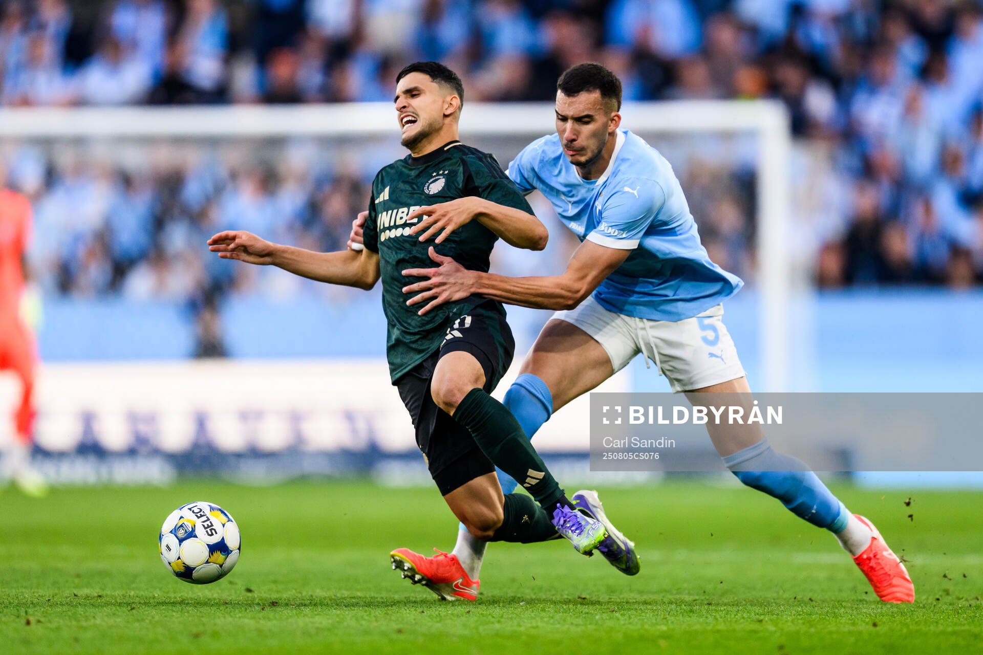 Mohamed Elyounoussi of FC Copenhagen and Andrej Djuric of