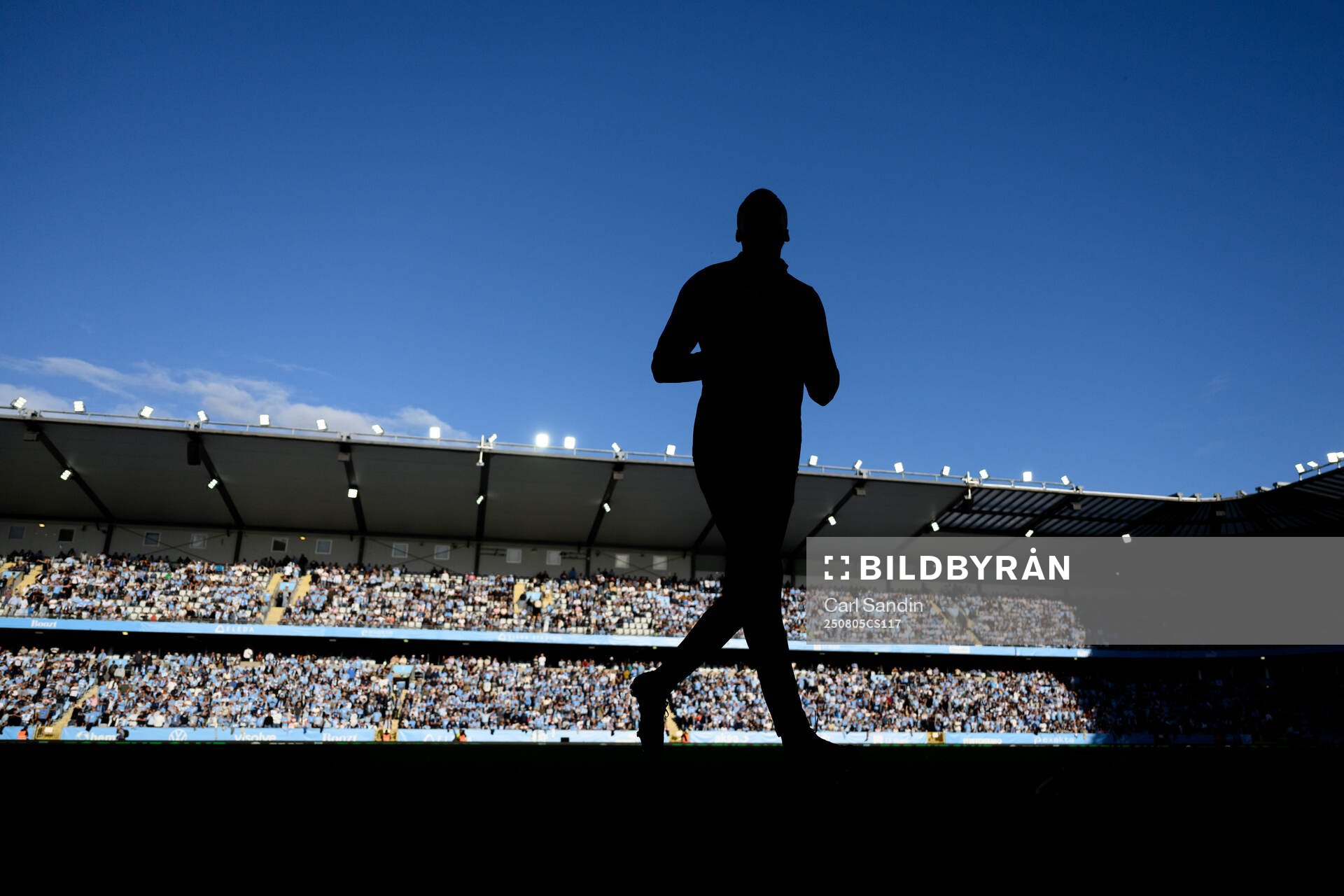 A silhouette of player