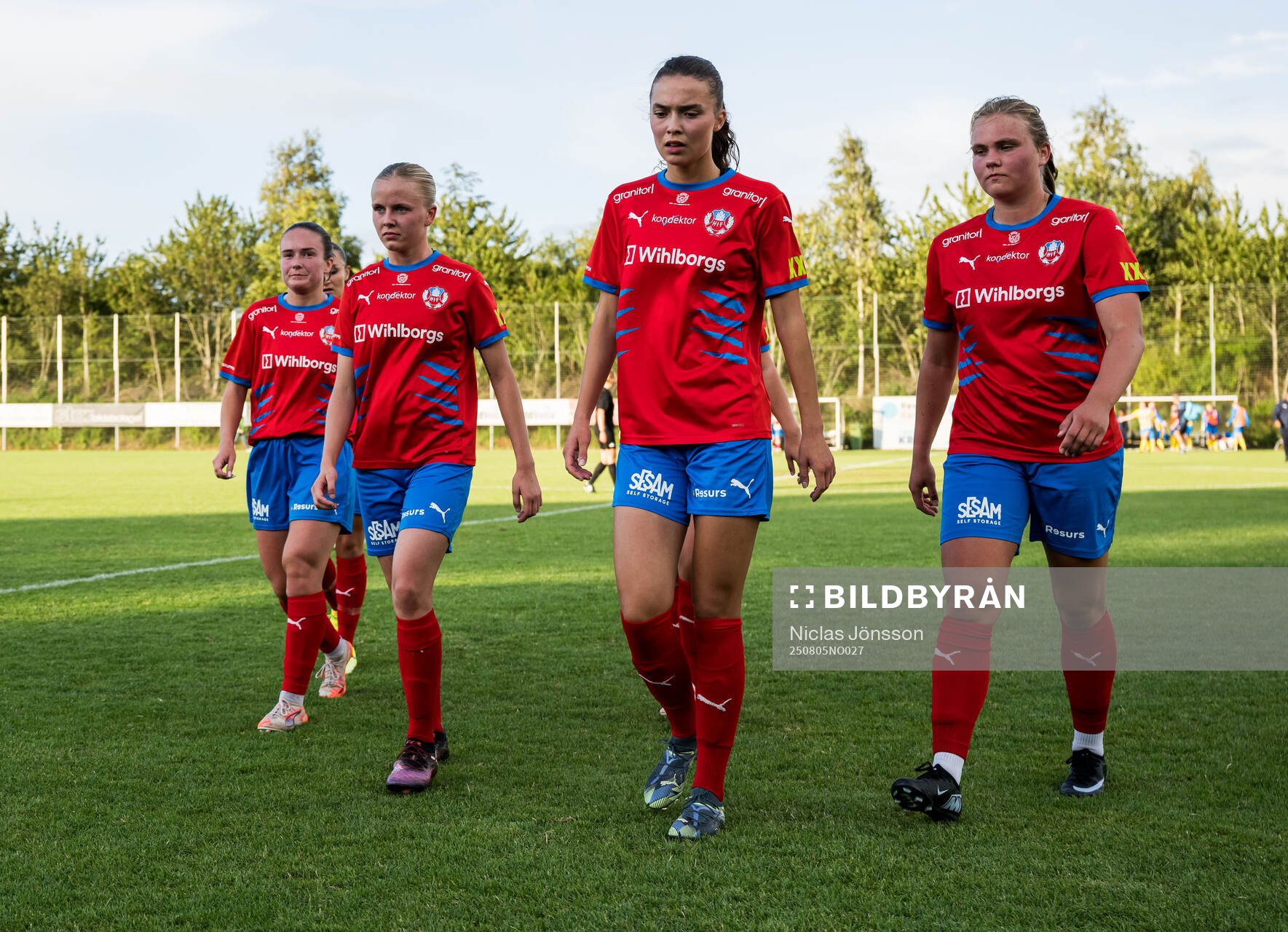 Helsingborgs Emma Sternberg, Maja Nilsson och Agnes Eklöf